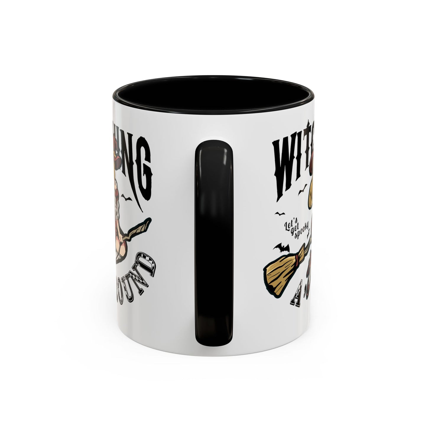 Witching A'Round Halloween Accent Mug | Witch Design Coffee Cup (11, 15oz)