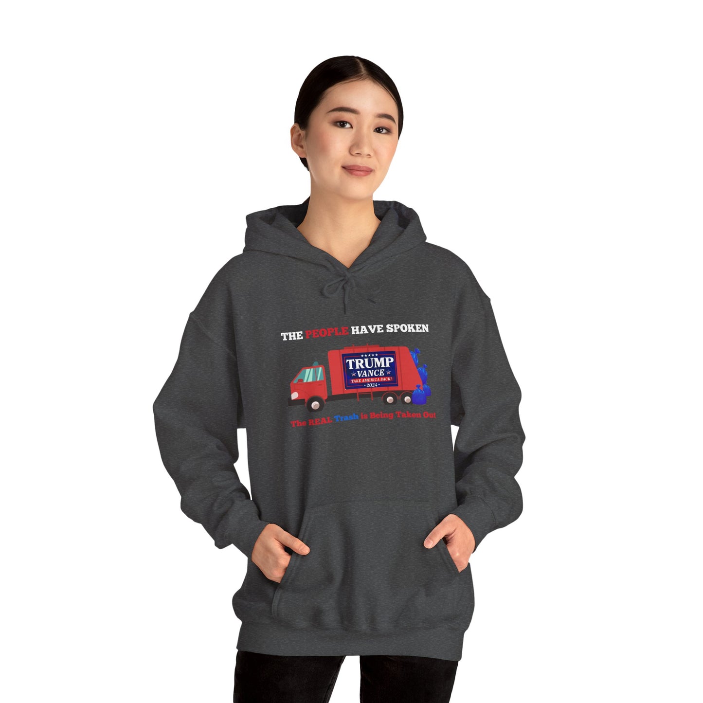 Trump 2024 Victory – The People Have Spoken Garbage Truck Design Hoodie
