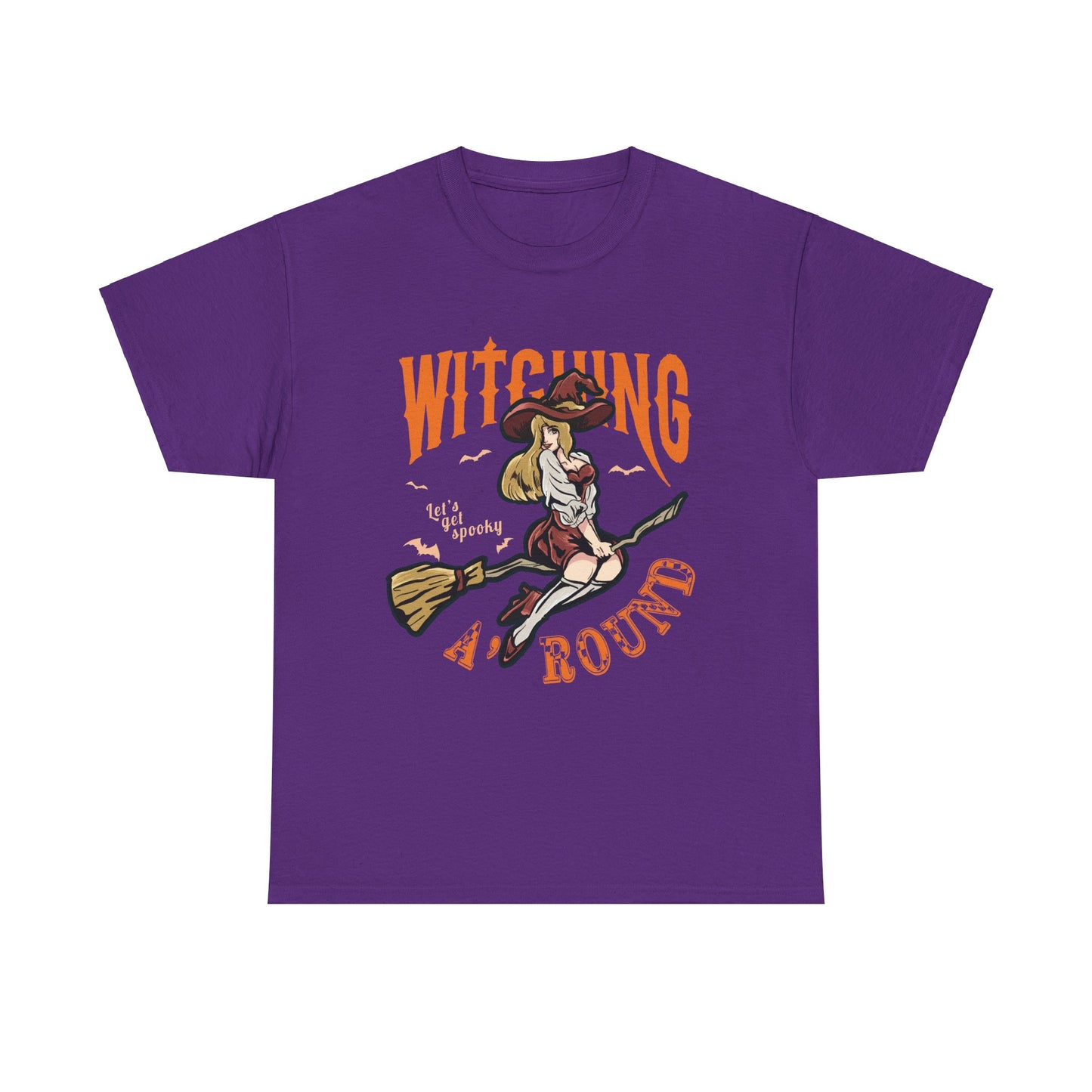 Witching Around Halloween Gildan T-Shirt | Witch Graphic Tee