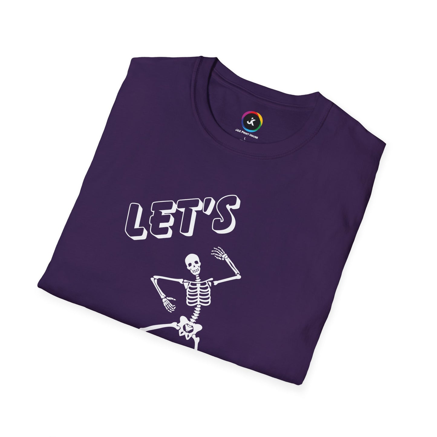 Let's Bone Halloween Skeleton Gildan Softstyle T-Shirt