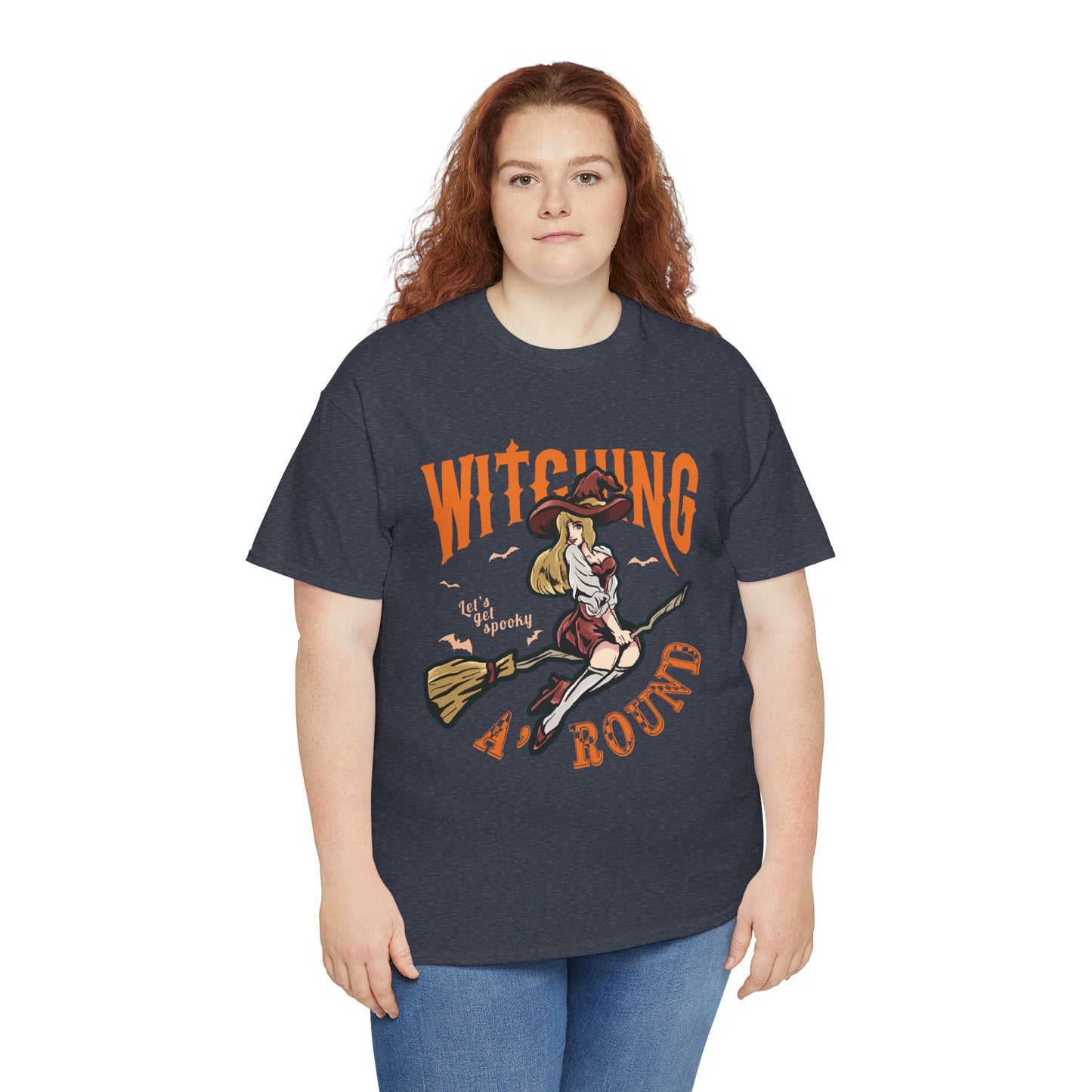Witching Around Halloween Gildan T-Shirt | Witch Graphic Tee