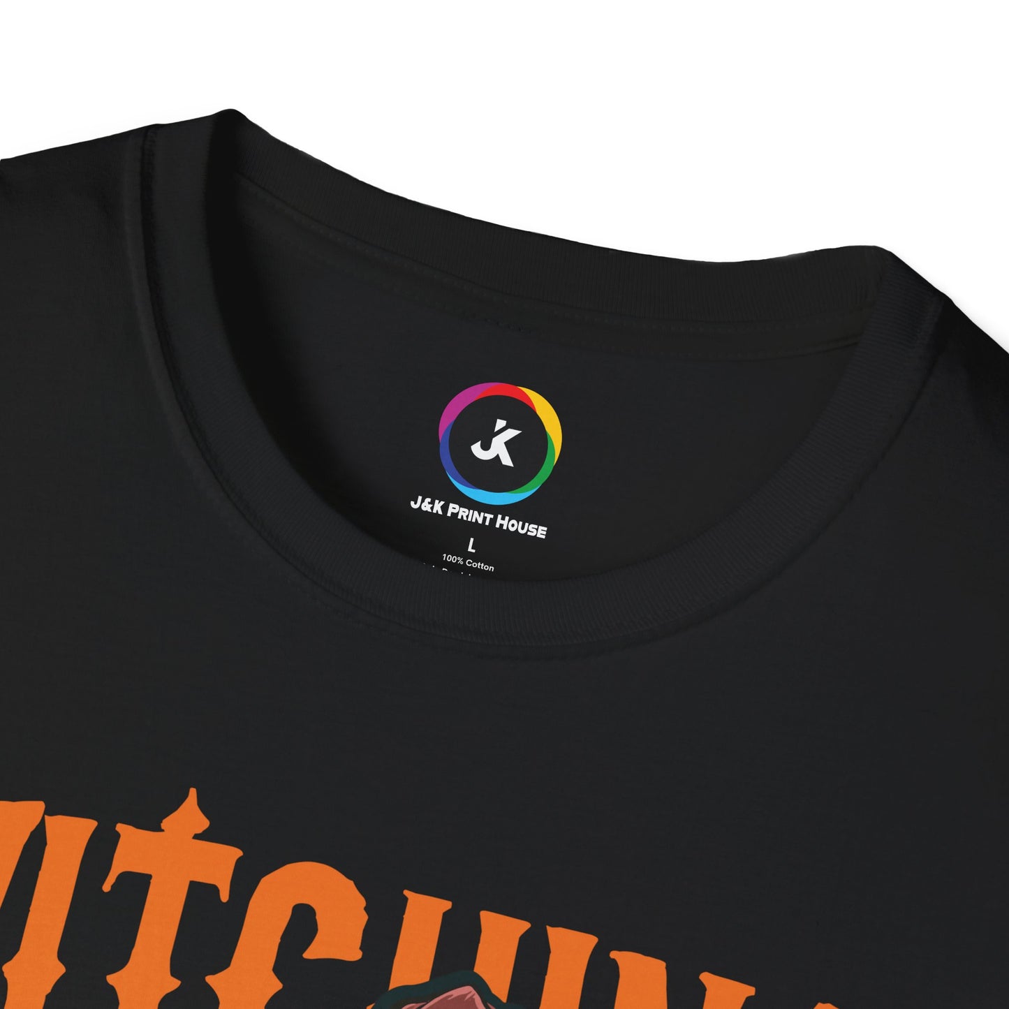 Witching Around Halloween Gildan Softstyle T-shirt | Witch Graphic Tee