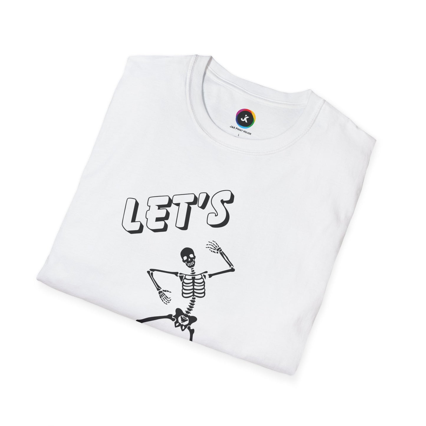 Let's Bone Halloween Skeleton Gildan Softstyle T-Shirt