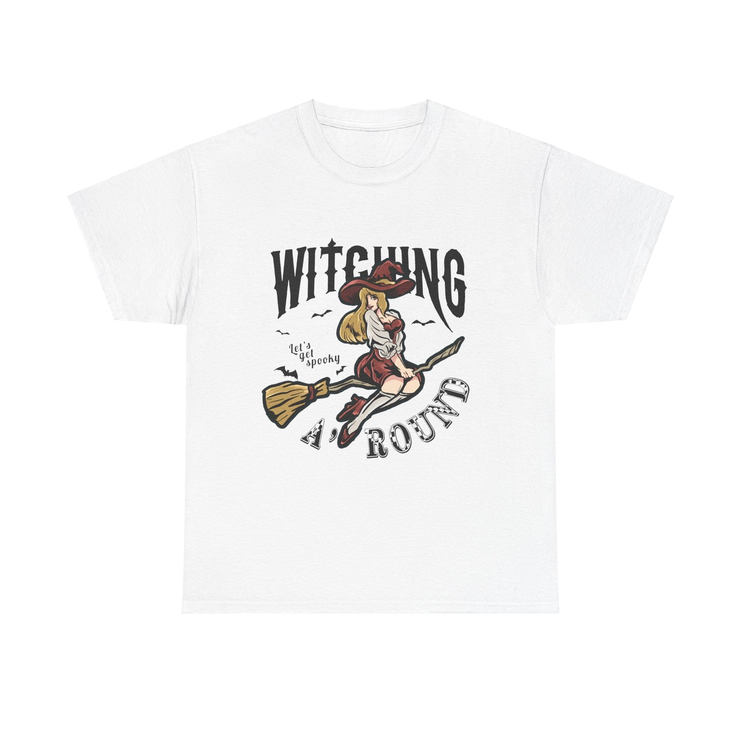 Witching Around Halloween Gildan T-Shirt | Witch Graphic Tee