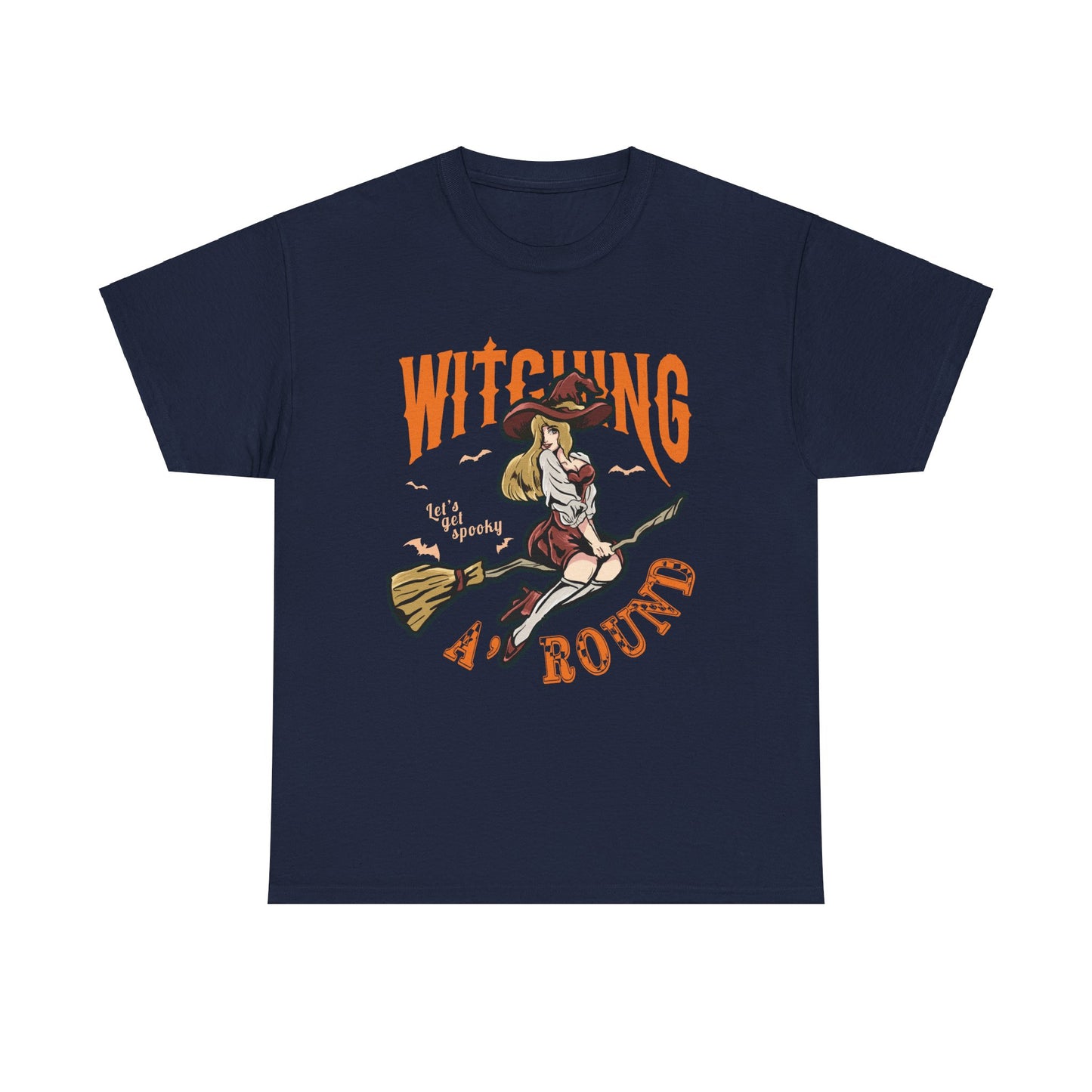 Witching Around Halloween Gildan T-Shirt | Witch Graphic Tee