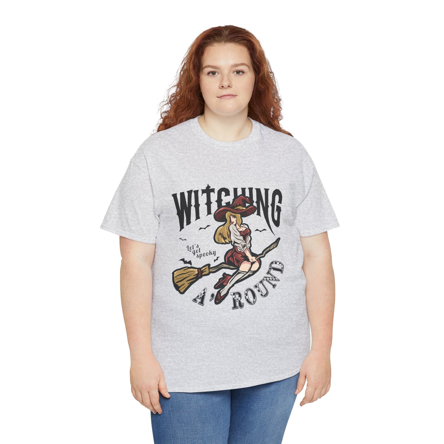 Witching Around Halloween Gildan T-Shirt | Witch Graphic Tee