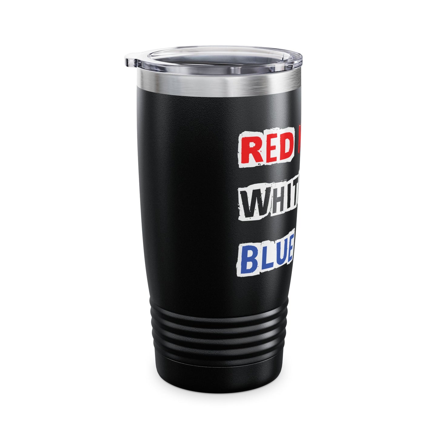 Red Neck White Trash Blue Collar 20oz Ring Neck Tumbler