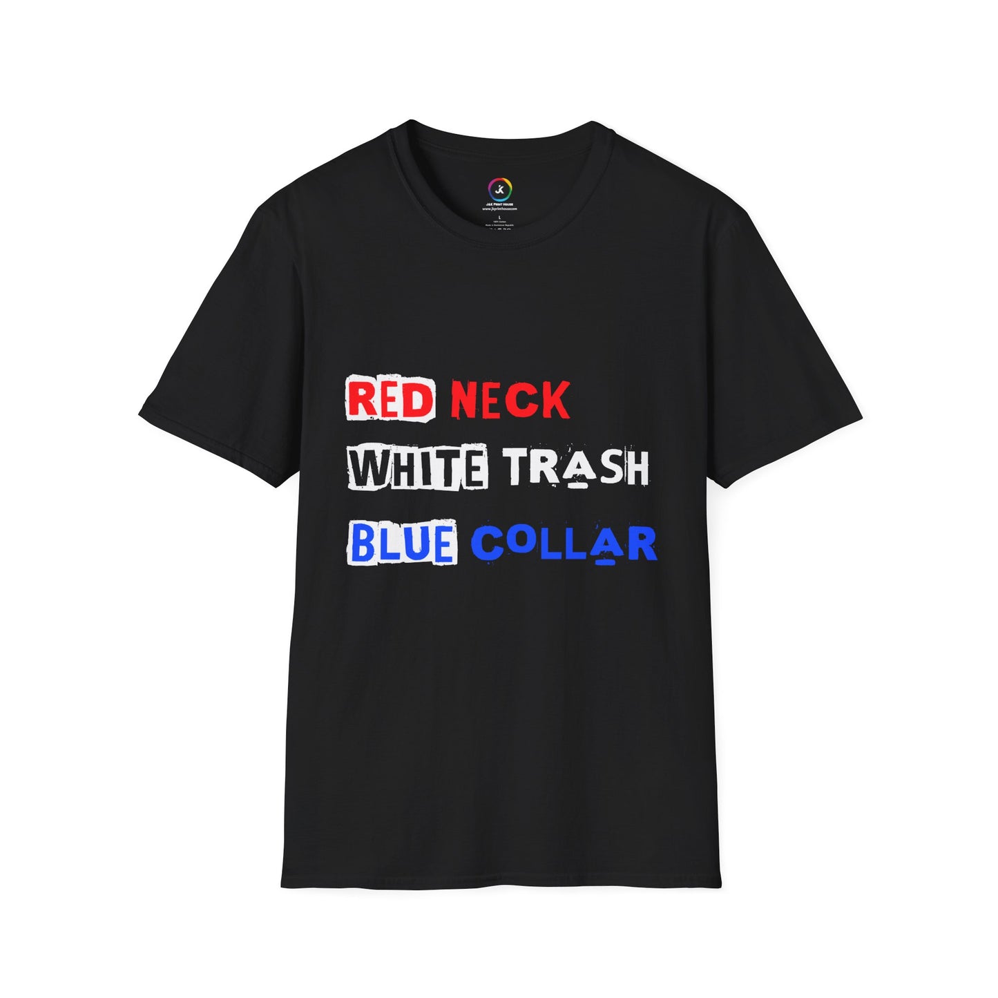 Red Neck White Trash Blue Collar - Premium Softstyle T-Shirt