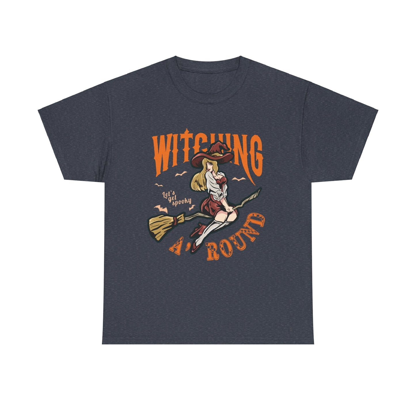 Witching Around Halloween Gildan T-Shirt | Witch Graphic Tee