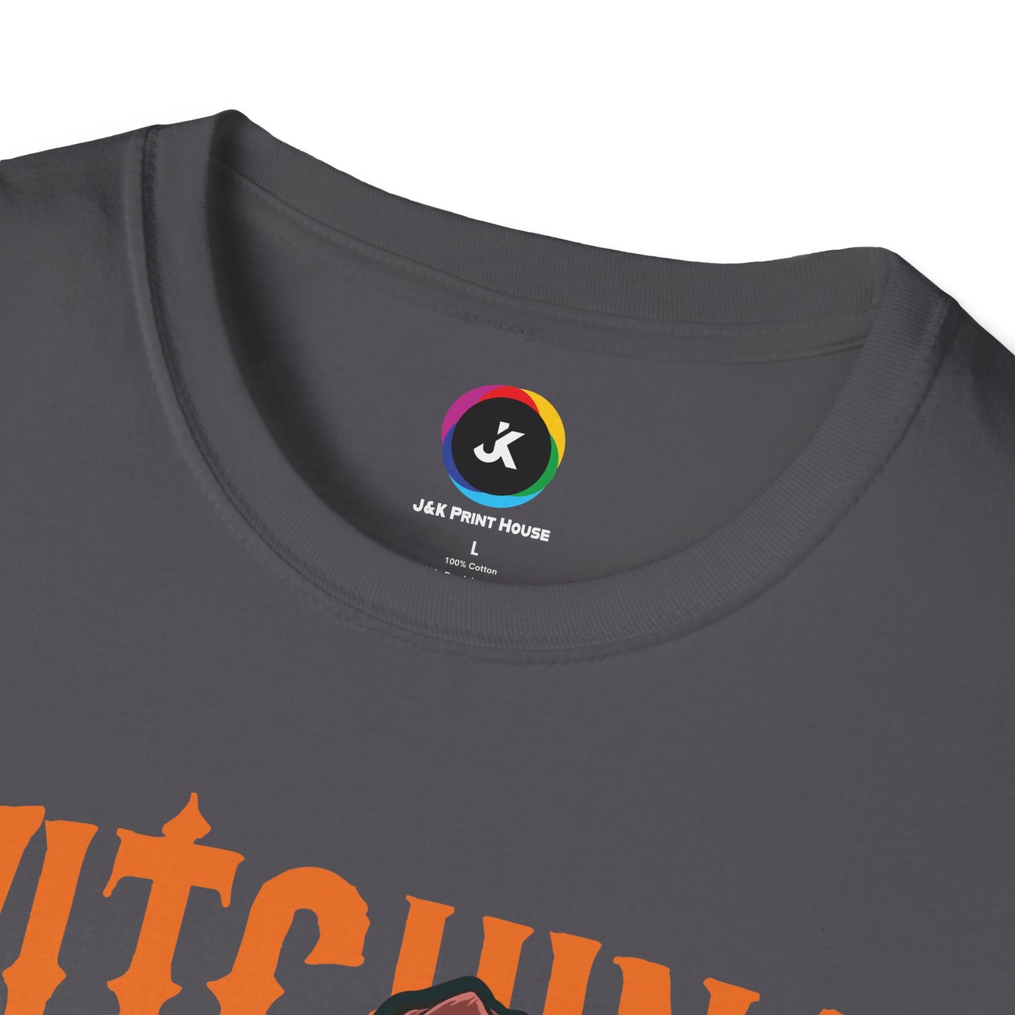 Witching Around Halloween Gildan Softstyle T-shirt | Witch Graphic Tee