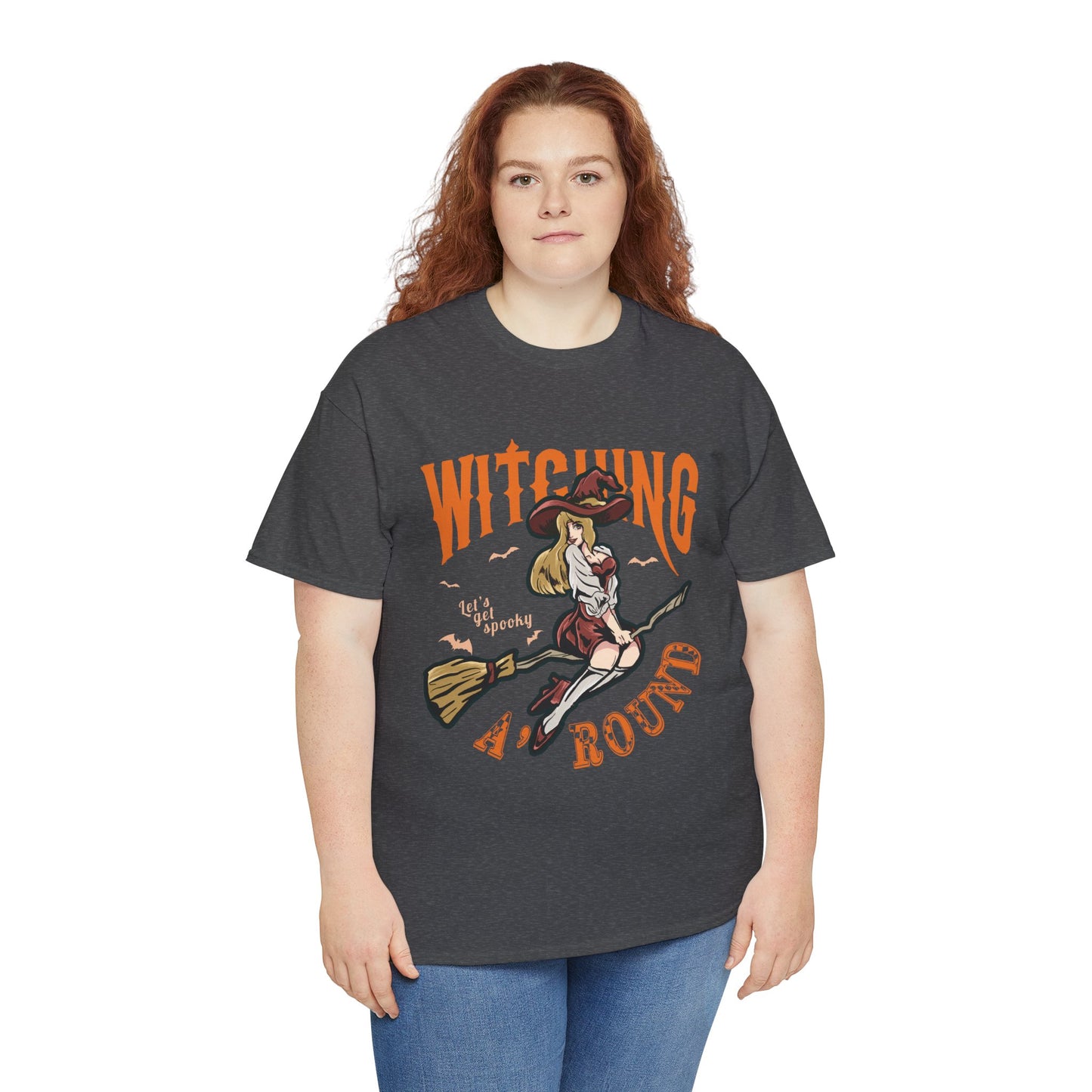 Witching Around Halloween Gildan T-Shirt | Witch Graphic Tee