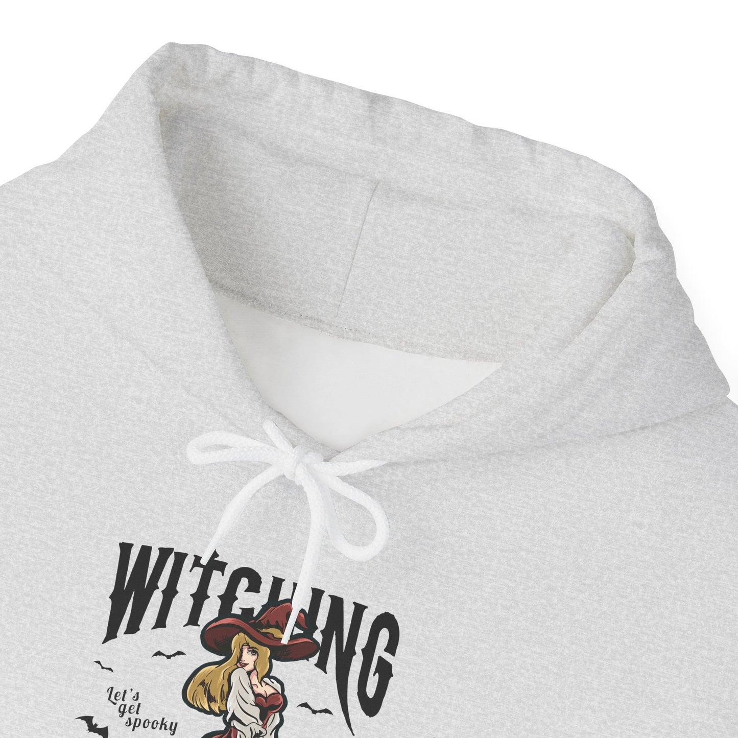 Witching Around Halloween Heavy Blend Hoodie | Witch Graphic Hoodie
