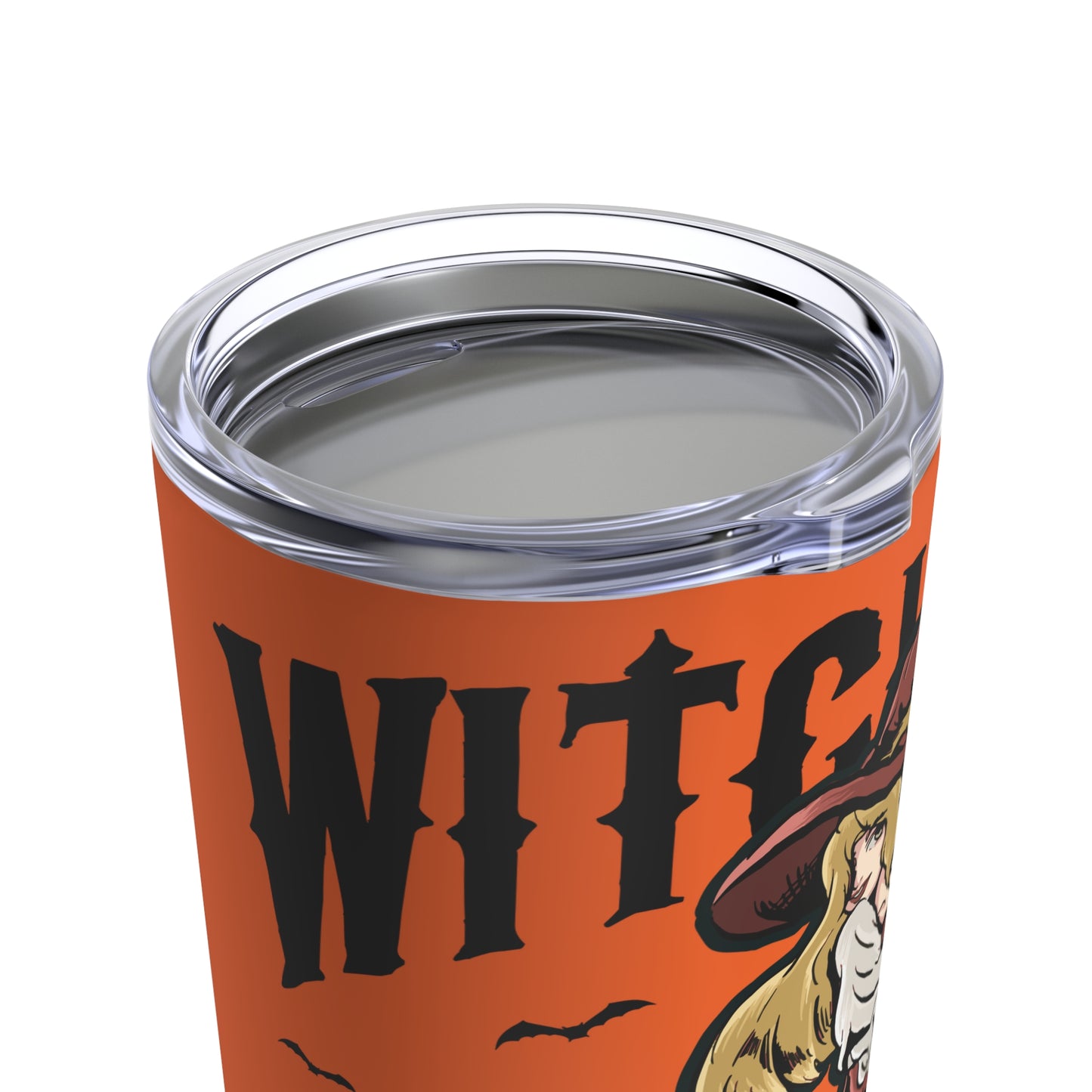Witching A'Round 20oz Orange Tumbler | Halloween Witch Design