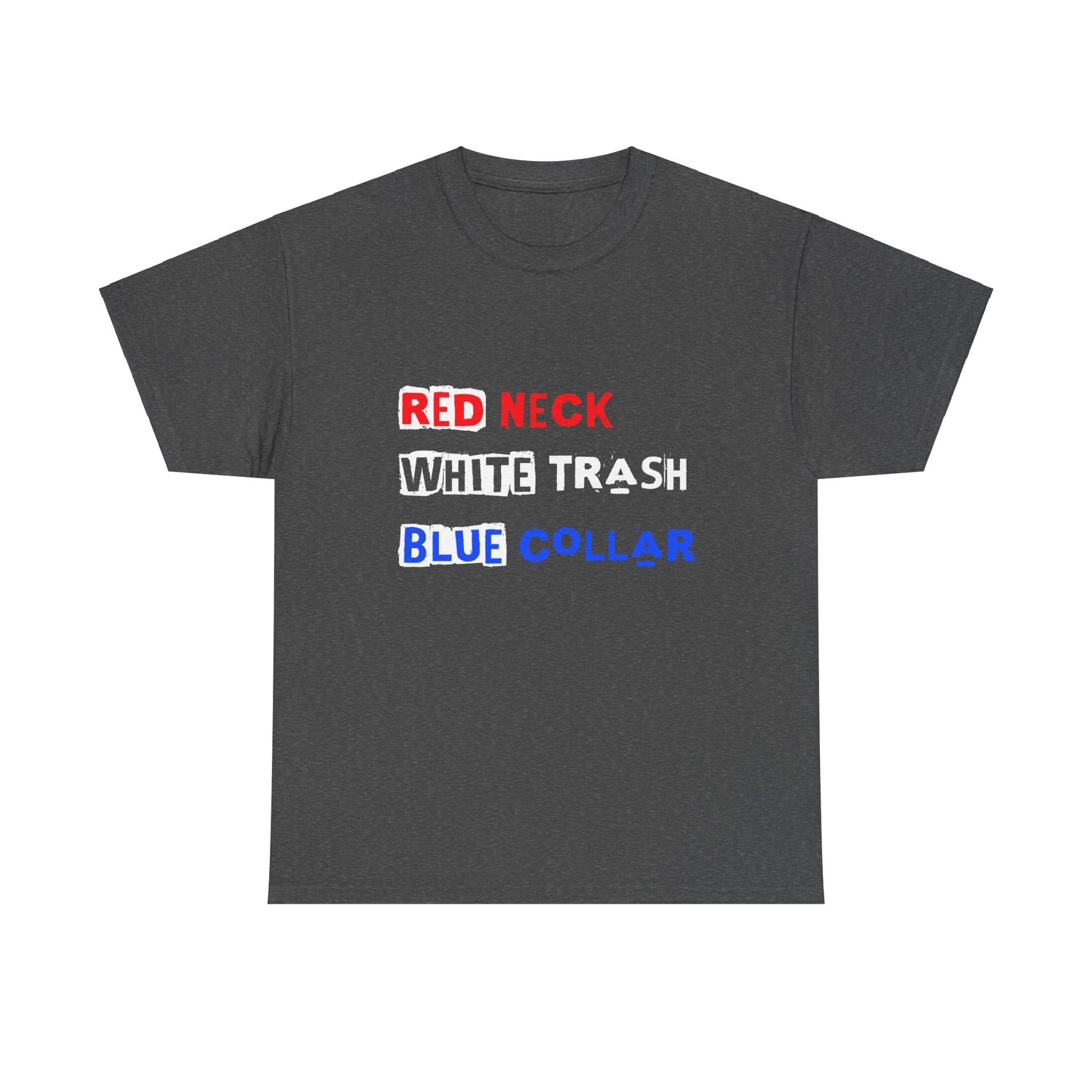 Red Neck White Trash Blue Collar - Premium Black T-Shirt
