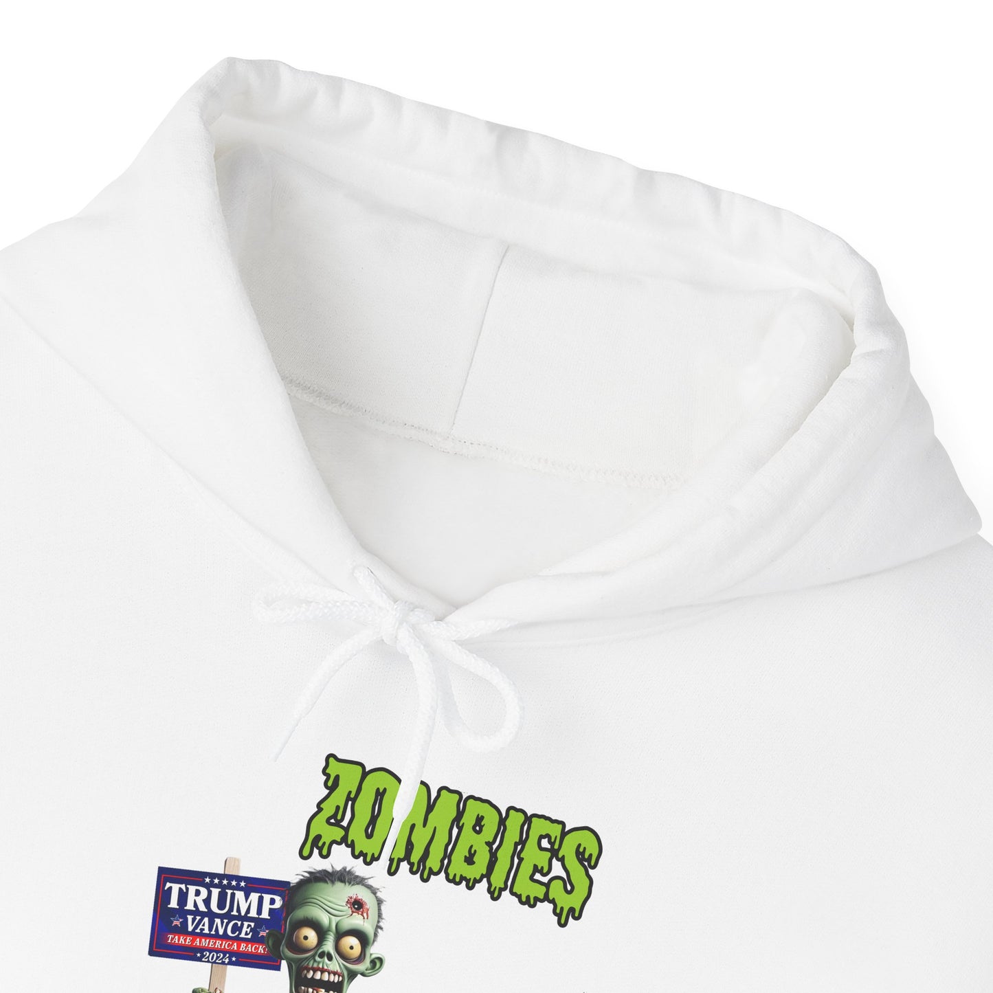 Save Zombies, Vote Trump – Halloween & Election Crossover Gildan Hoodie
