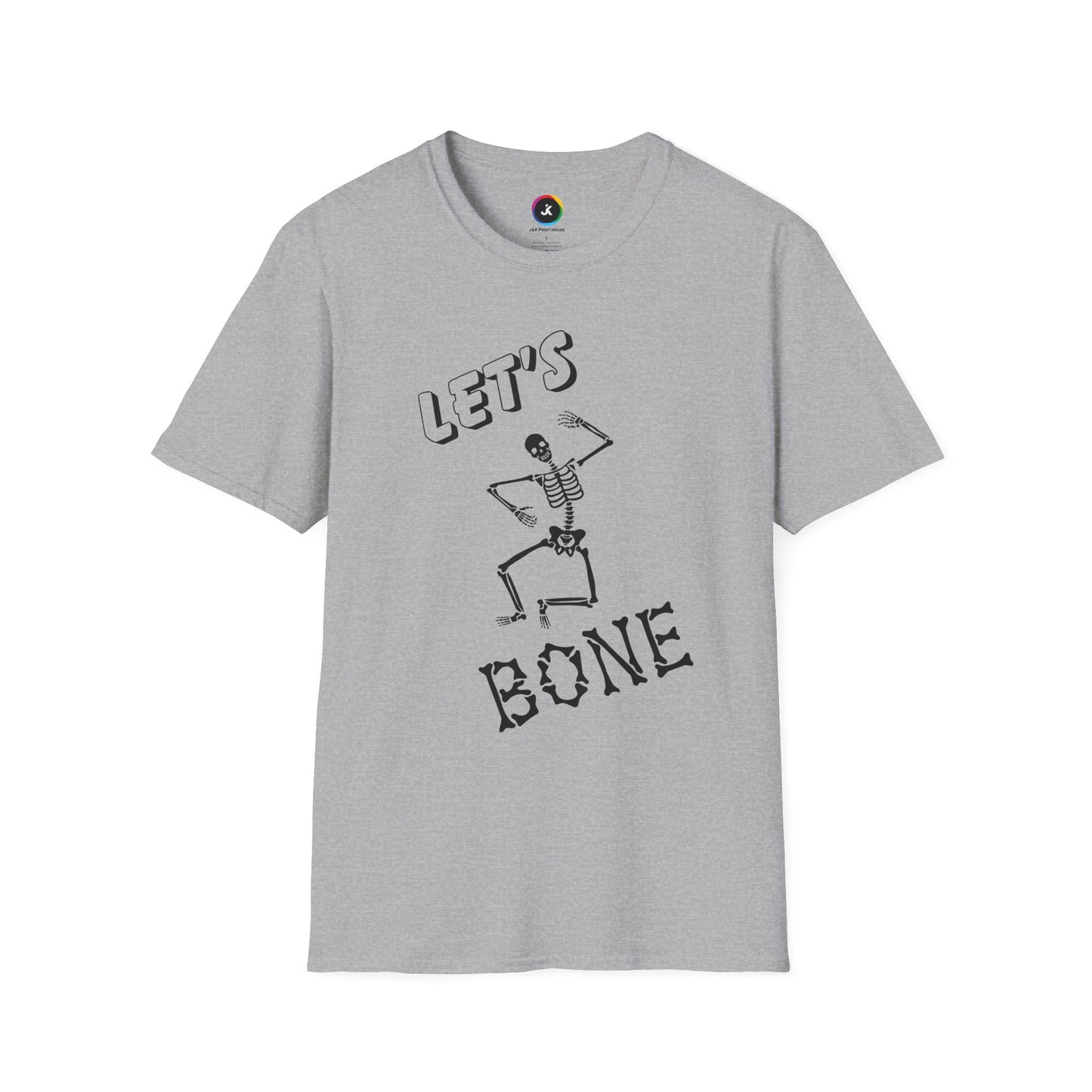 Let's Bone Halloween Skeleton Gildan Softstyle T-Shirt