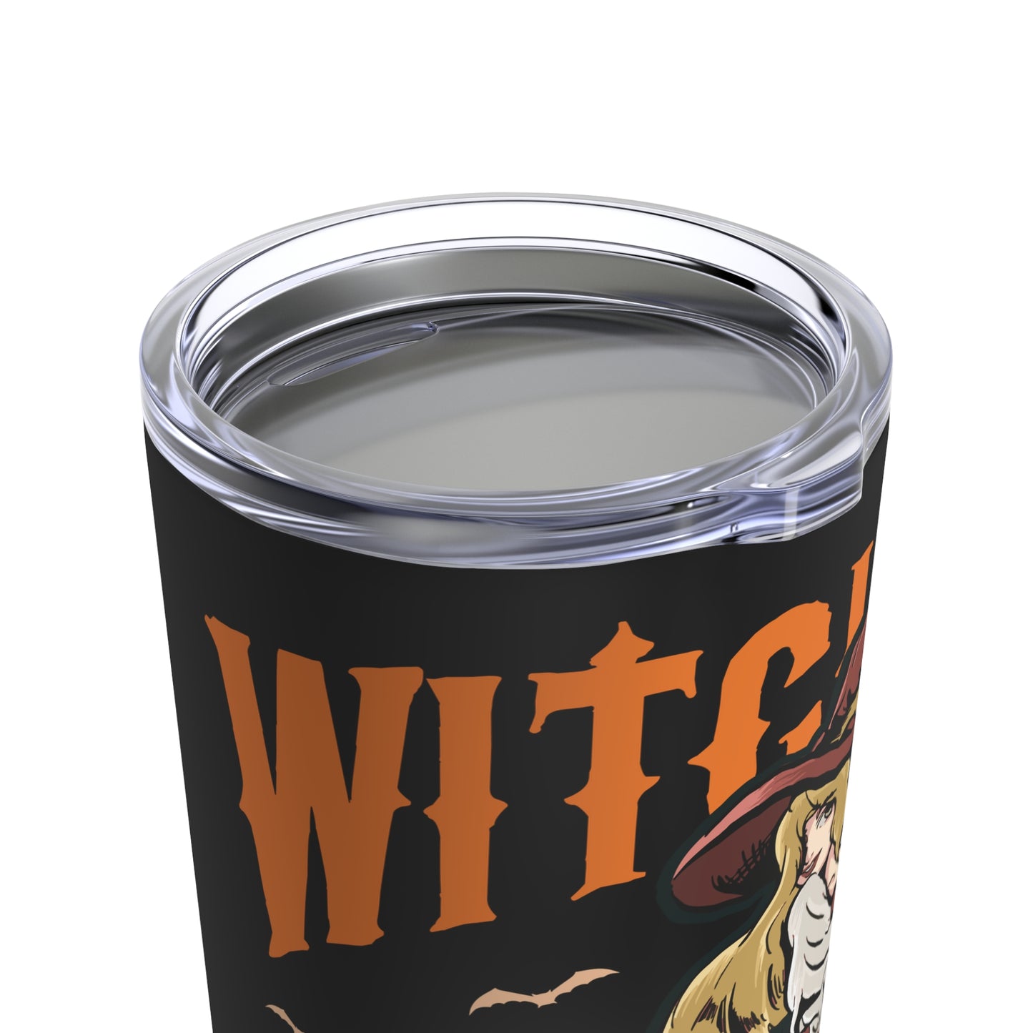 Witching A'Round 20oz Black Tumbler | Halloween Witch Design