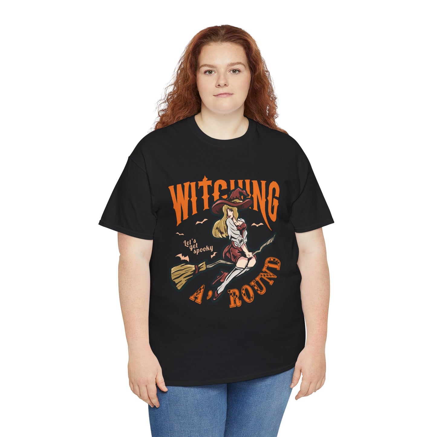 Witching Around Halloween Gildan T-Shirt | Witch Graphic Tee