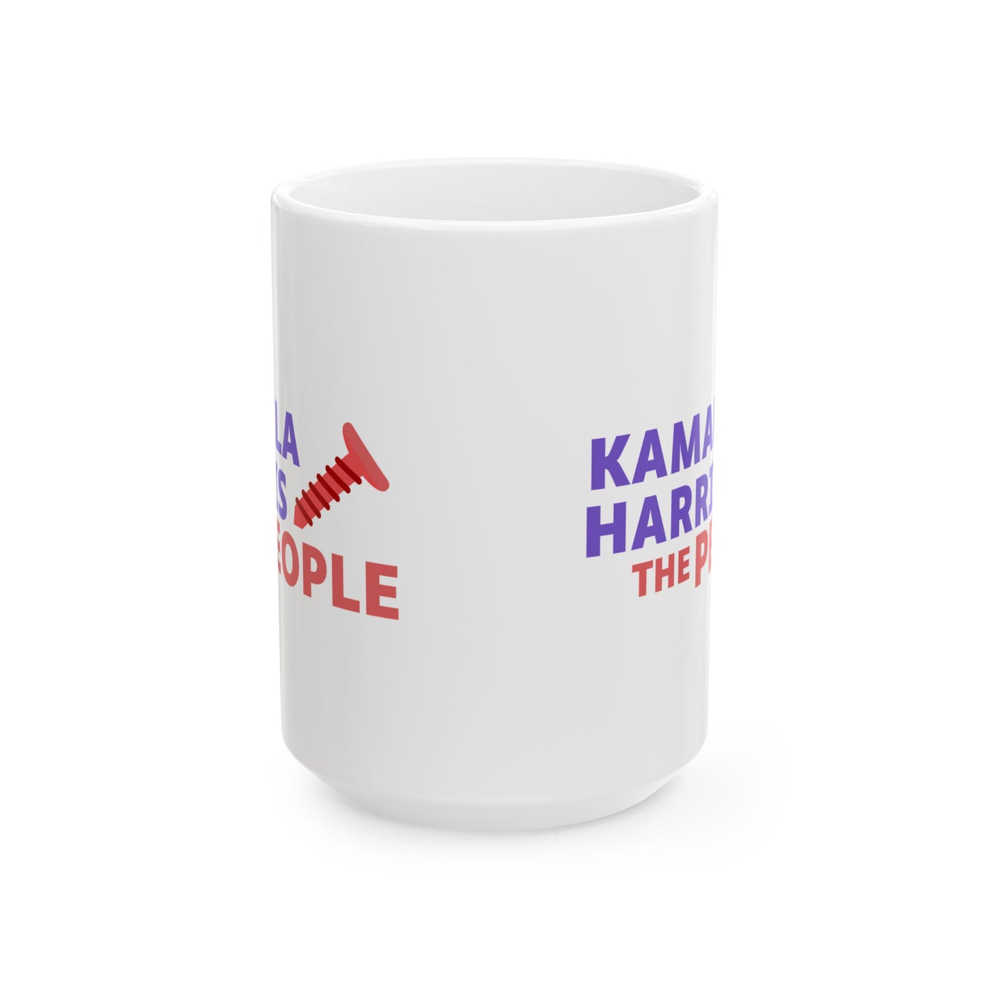 Kamala Harris "Screwing the People" Ceramic Coffee Mug – 11oz & 15oz
