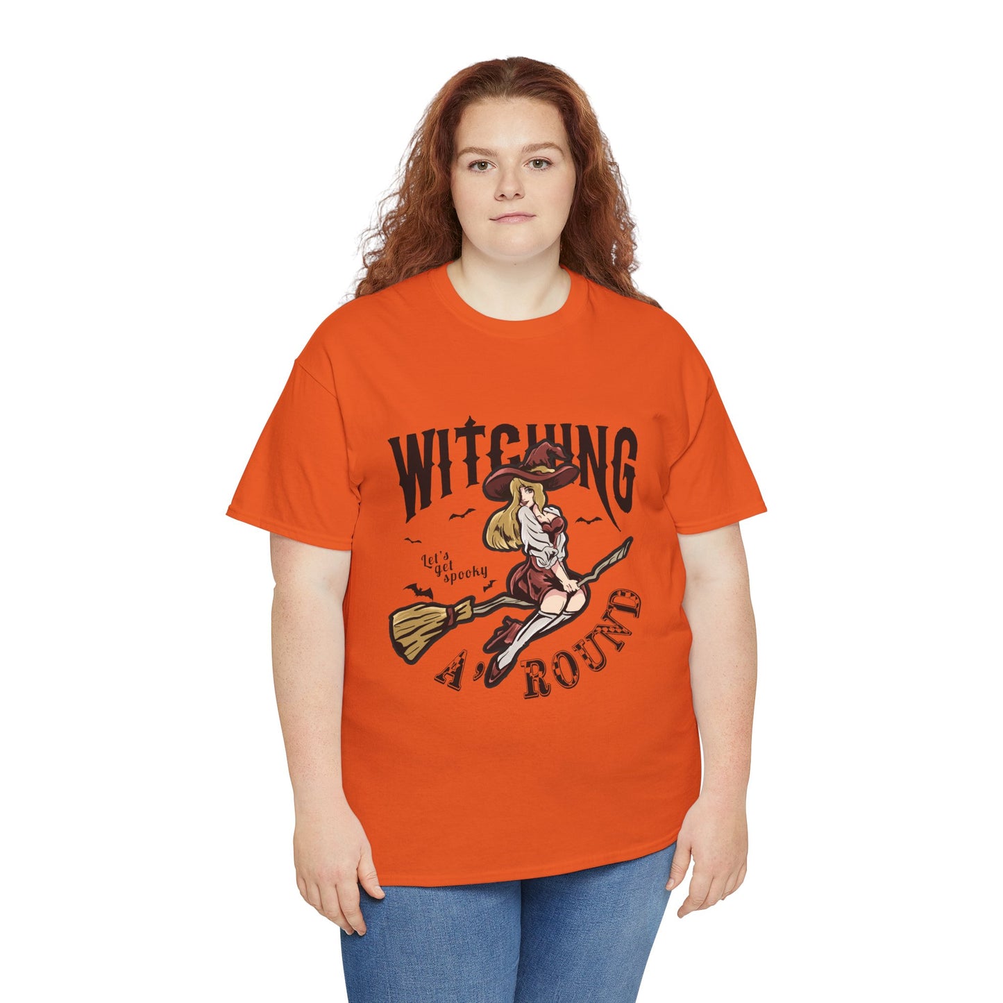 Witching Around Halloween Gildan T-Shirt | Witch Graphic Tee