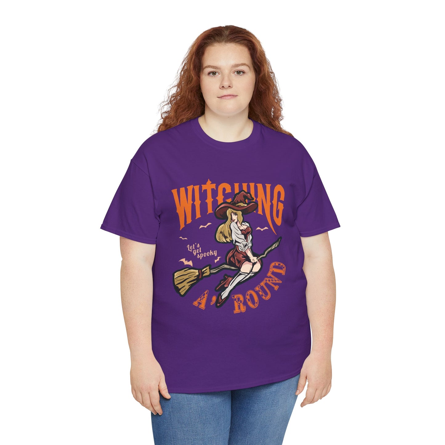 Witching Around Halloween Gildan T-Shirt | Witch Graphic Tee