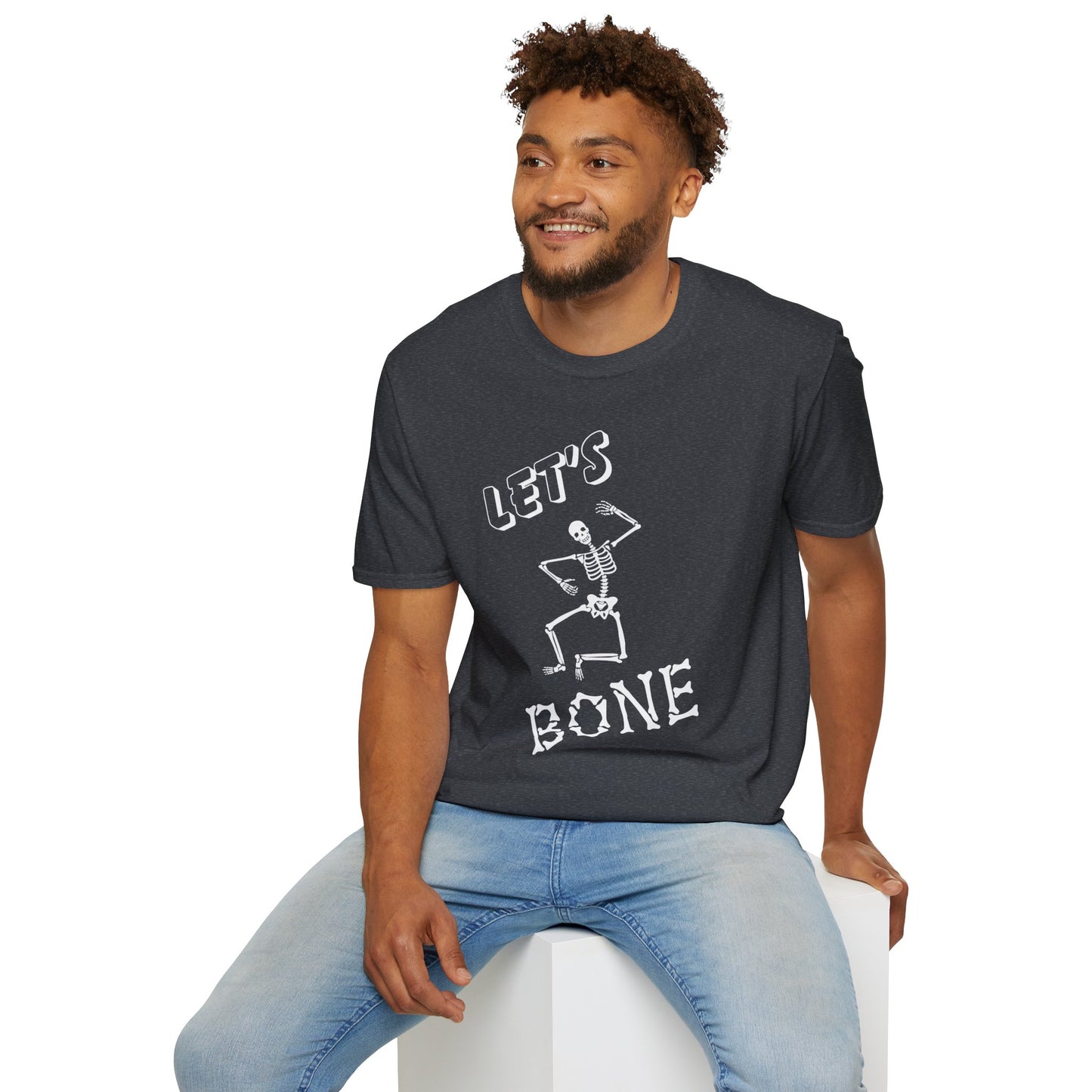 Let's Bone Halloween Skeleton Gildan Softstyle T-Shirt