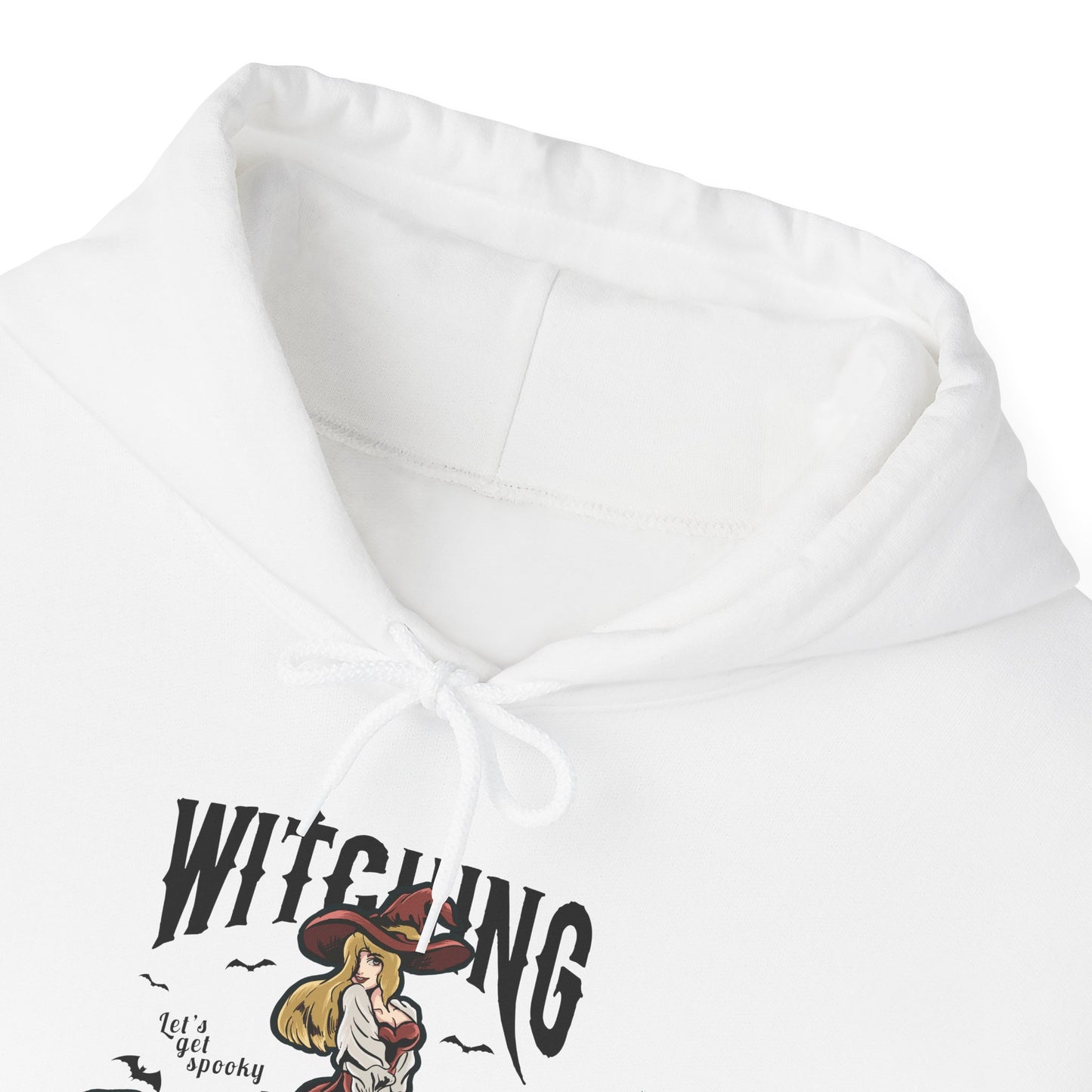 Witching Around Halloween Heavy Blend Hoodie | Witch Graphic Hoodie