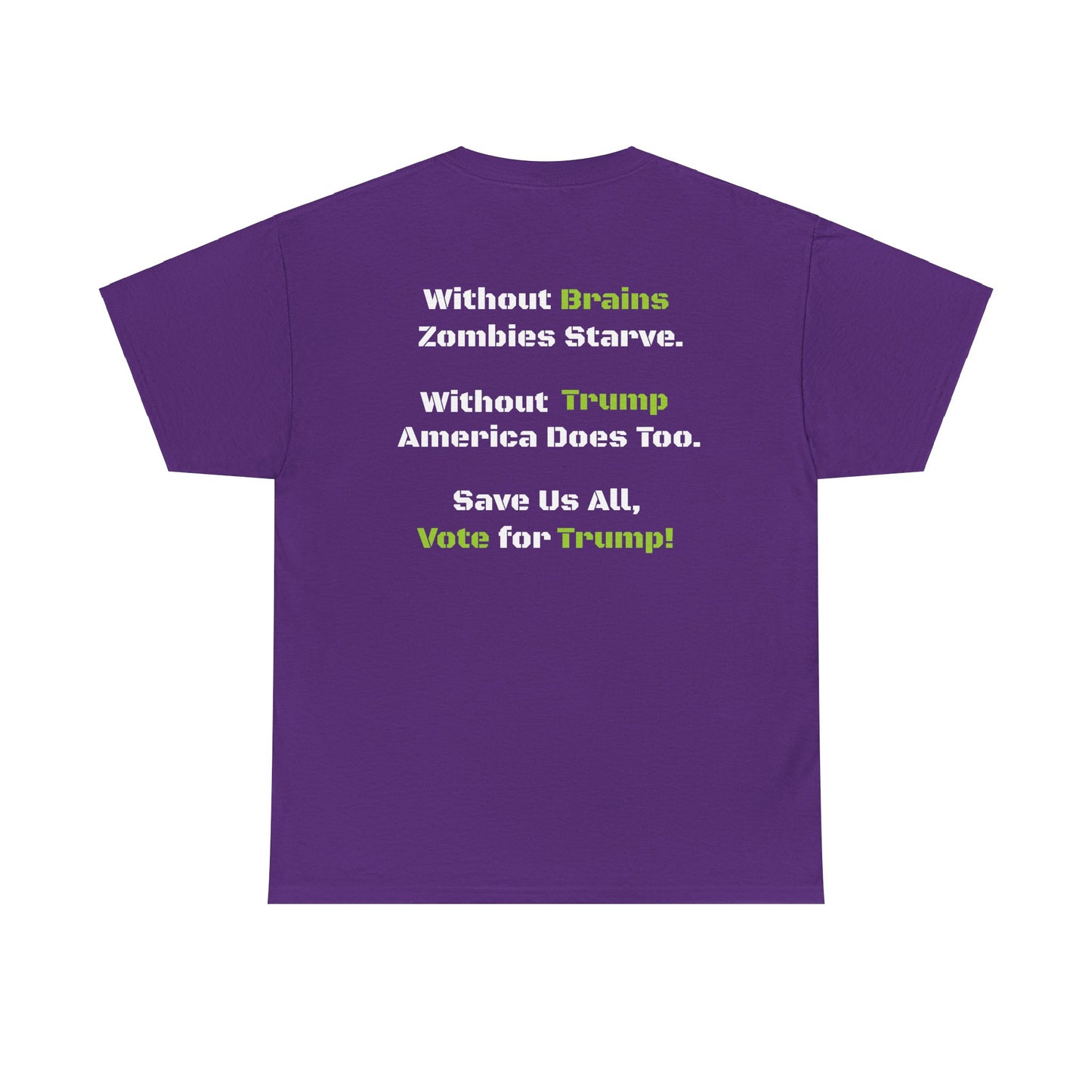 Save Zombies, Vote Trump – Halloween & Election Crossover Zombie Gildan T-Shirt