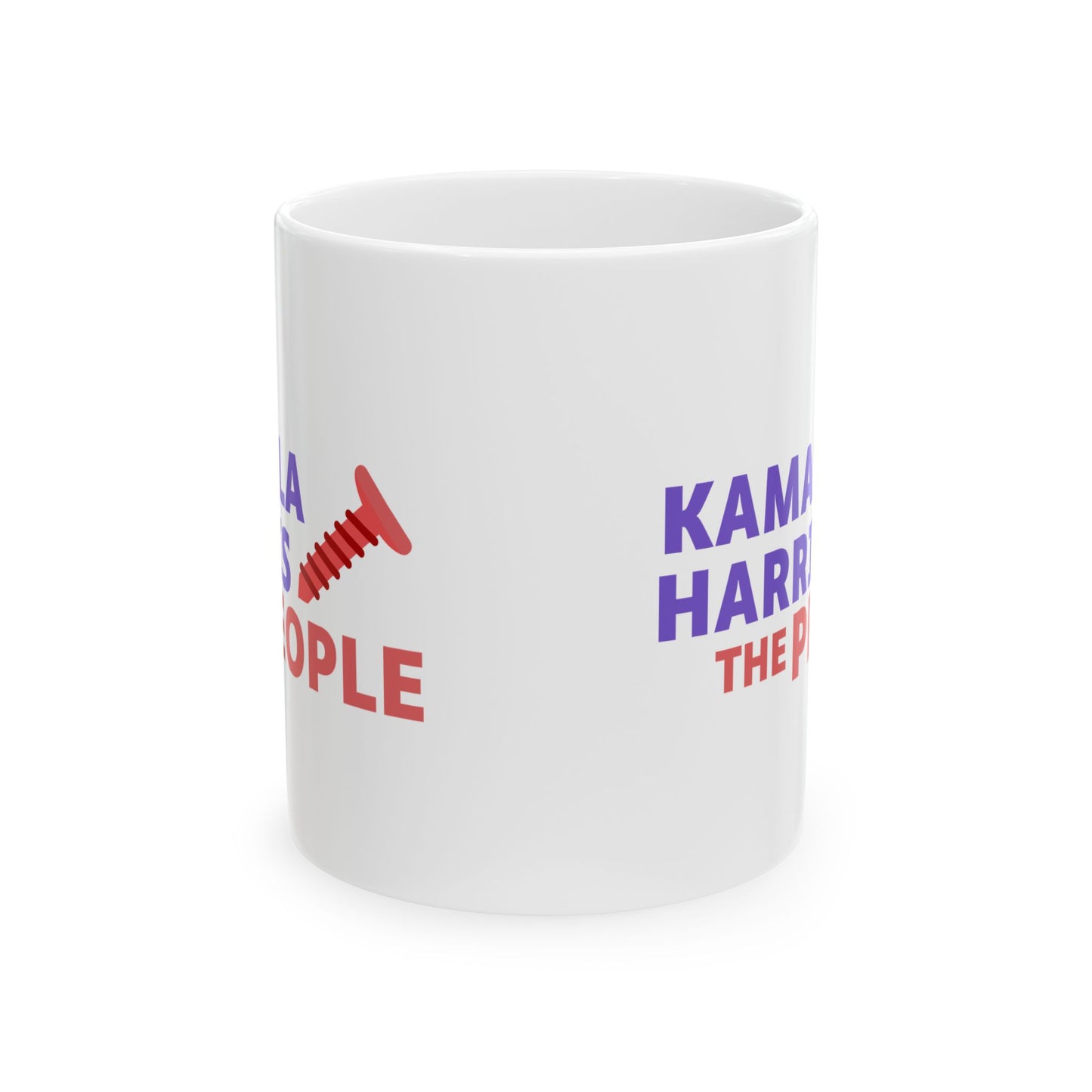 Kamala Harris "Screwing the People" Ceramic Coffee Mug – 11oz & 15oz