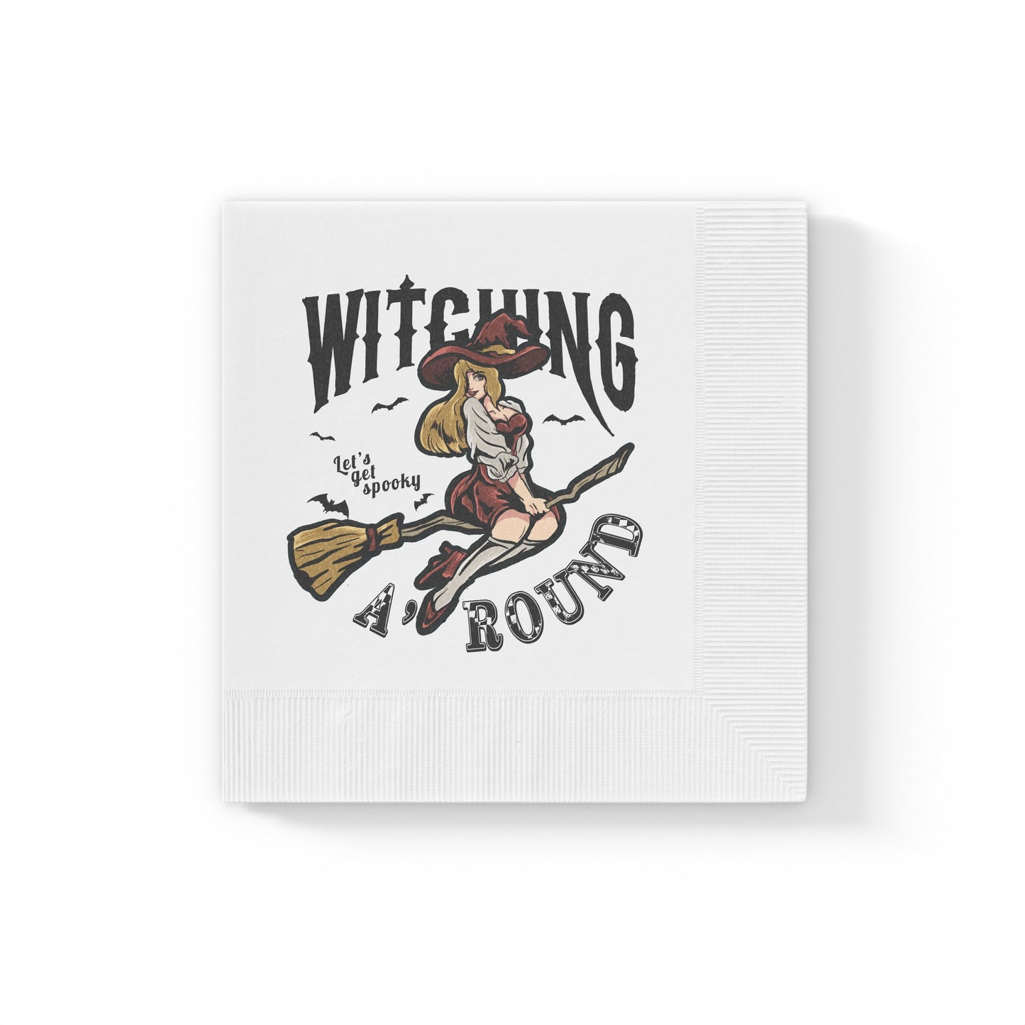 Witching A'Round Halloween Coined Napkins (50pc, 100pc)