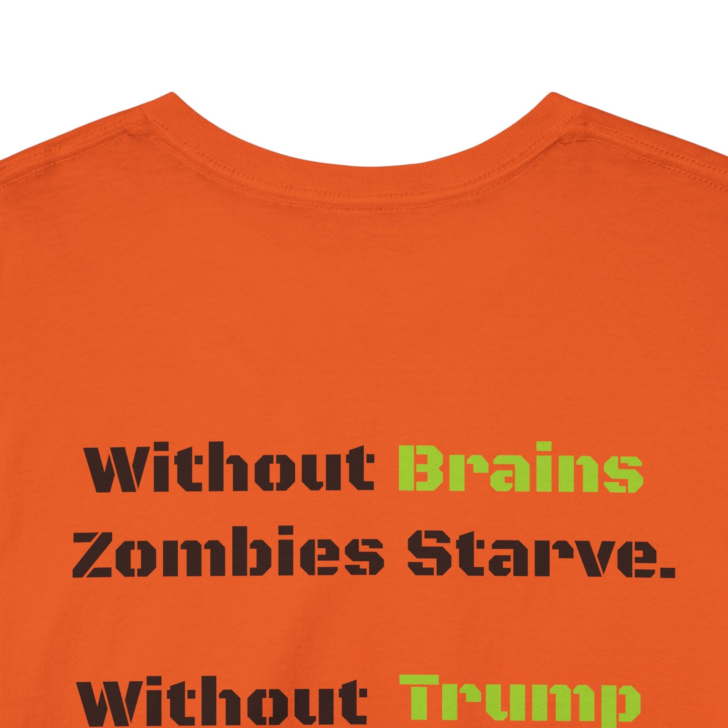 Save Zombies, Vote Trump – Halloween & Election Crossover Zombie Gildan T-Shirt