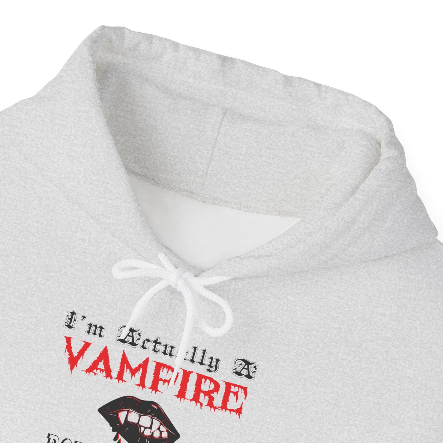 I'm Actually a Vampire Halloween Gildan Hoodie | Funny Vampire Costume Sweatshirt