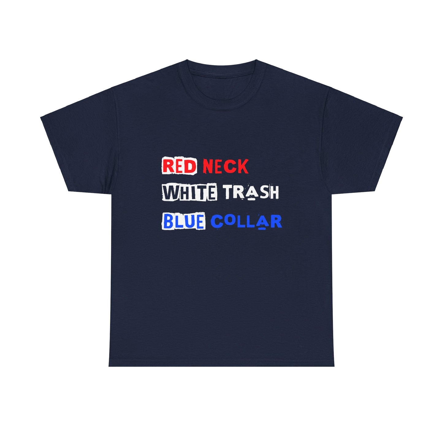 Red Neck White Trash Blue Collar - Premium Black T-Shirt