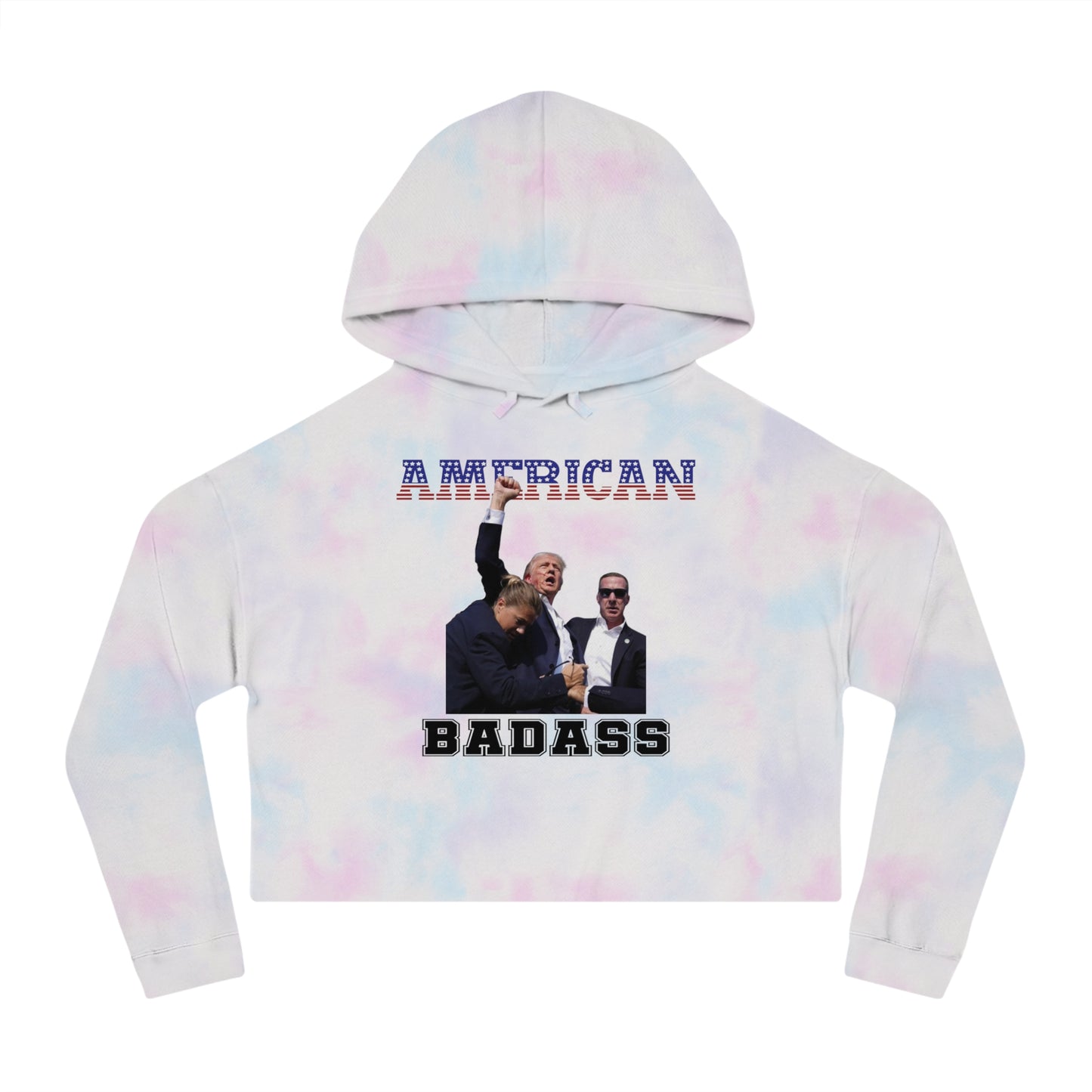 American Badass Cropped Hoodie