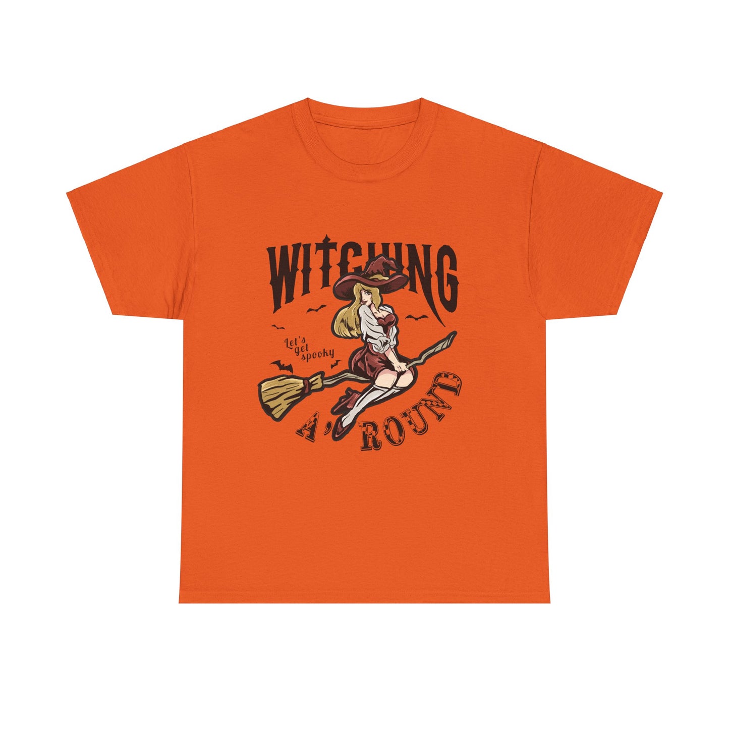 Witching Around Halloween Gildan T-Shirt | Witch Graphic Tee
