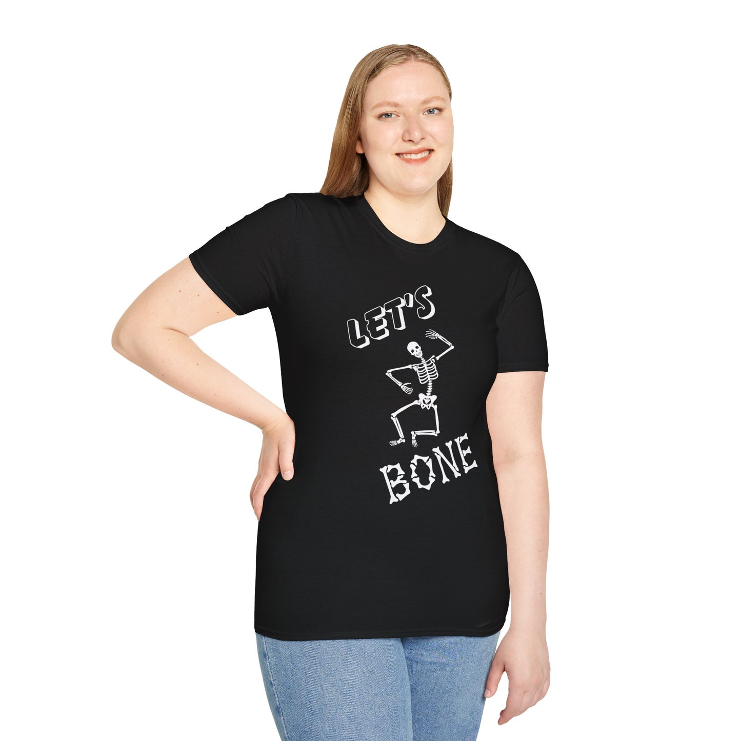 Let's Bone Halloween Skeleton Gildan Softstyle T-Shirt