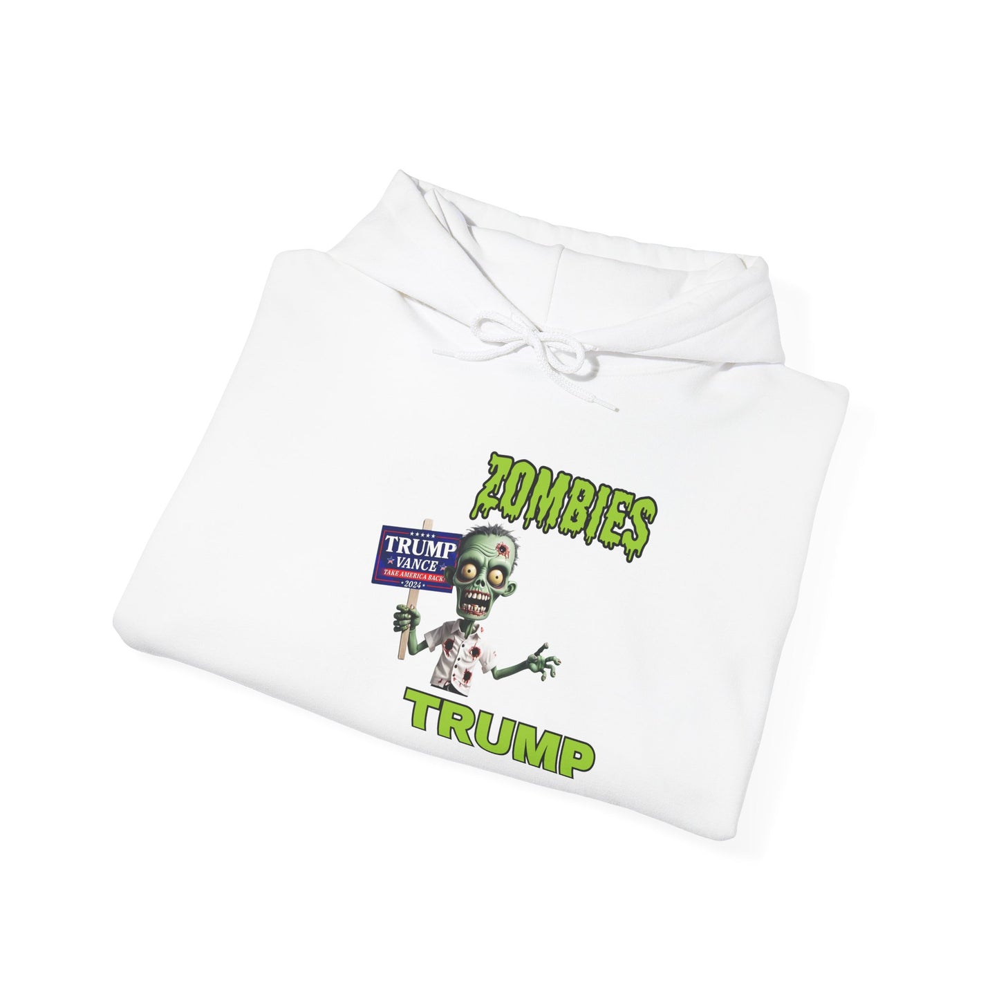 Save Zombies, Vote Trump – Halloween & Election Crossover Gildan Hoodie