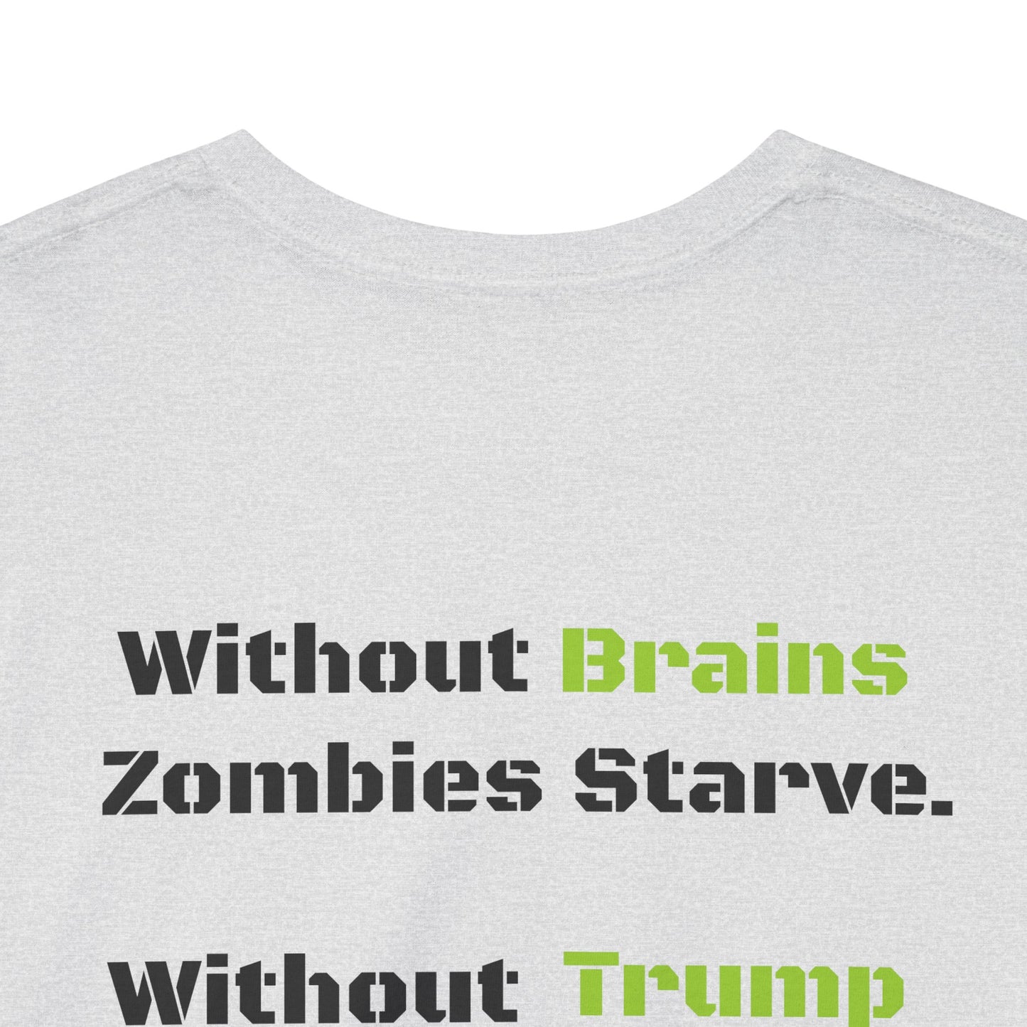 Save Zombies, Vote Trump – Halloween & Election Crossover Zombie Gildan T-Shirt