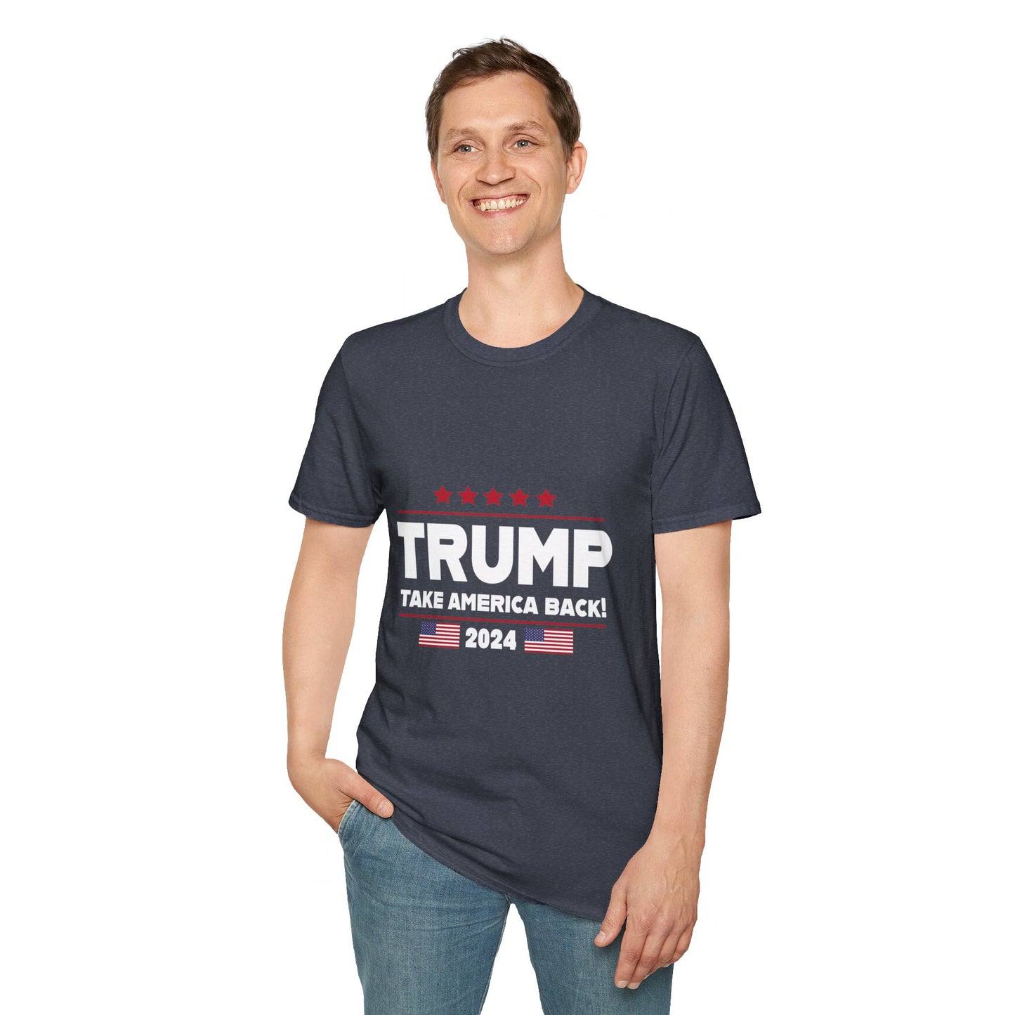Trump Take America Back - Premium Soft-Style Dark T-Shirt