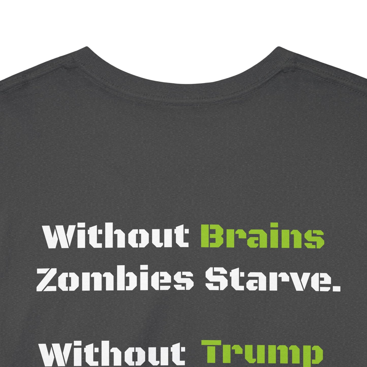 Save Zombies, Vote Trump – Halloween & Election Crossover Zombie Gildan T-Shirt
