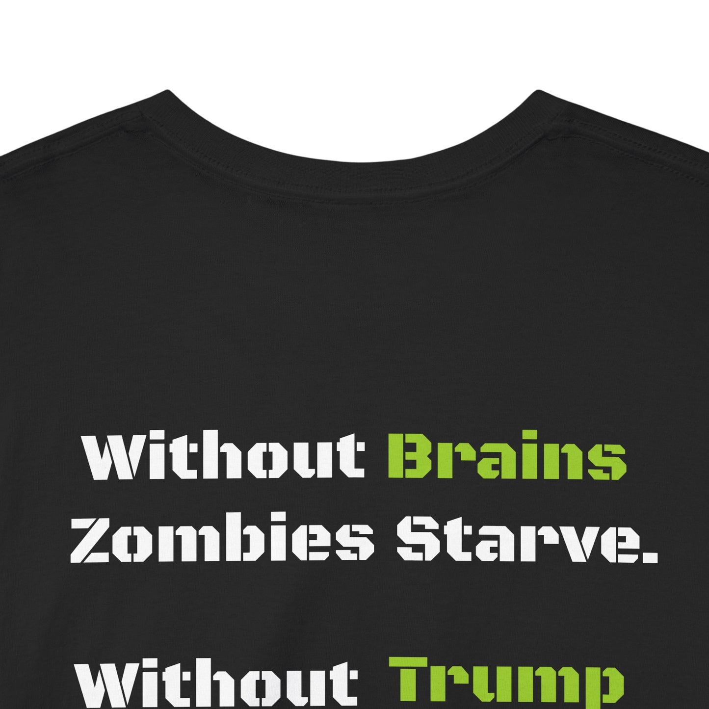 Save Zombies, Vote Trump – Halloween & Election Crossover Zombie Gildan T-Shirt