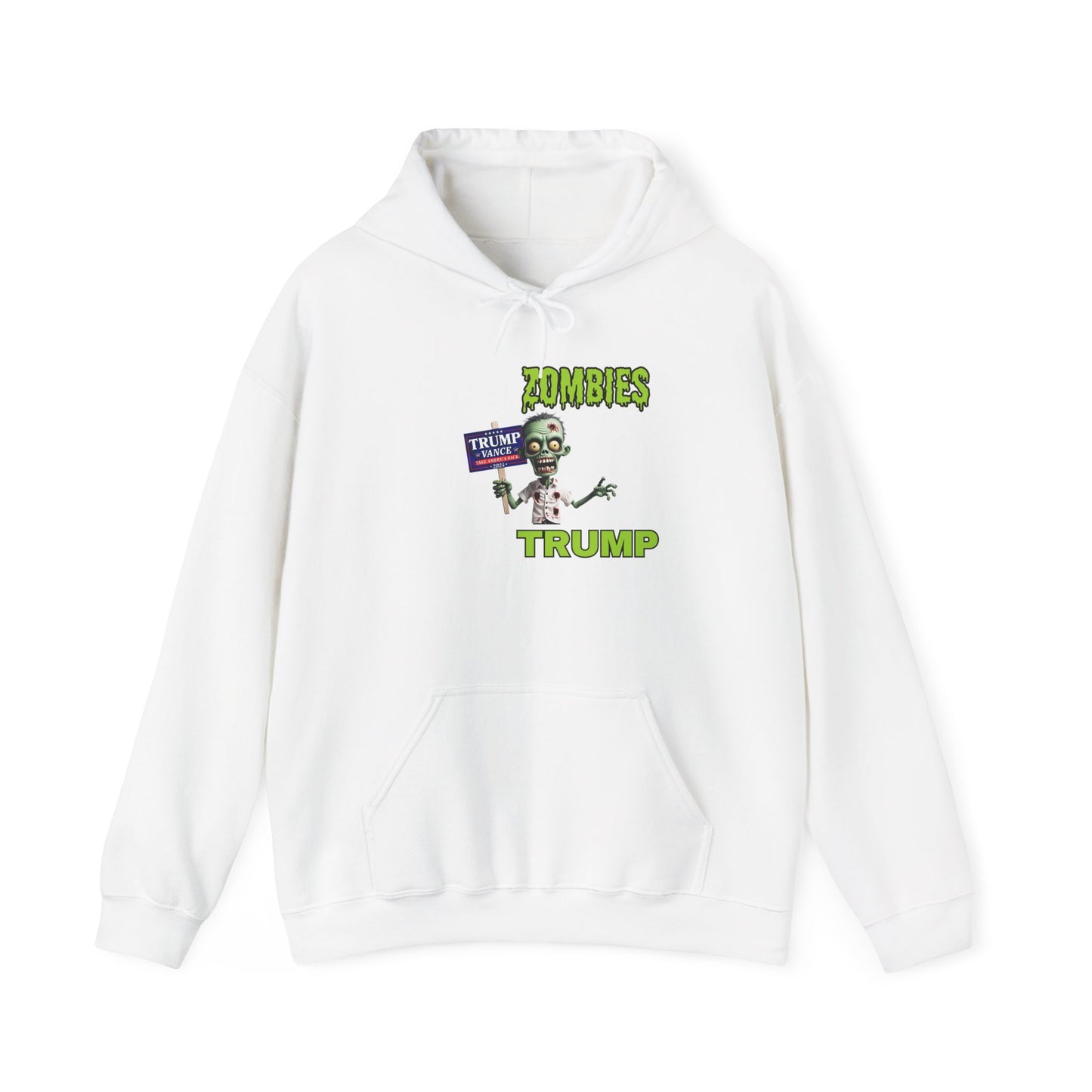 Save Zombies, Vote Trump – Halloween & Election Crossover Gildan Hoodie