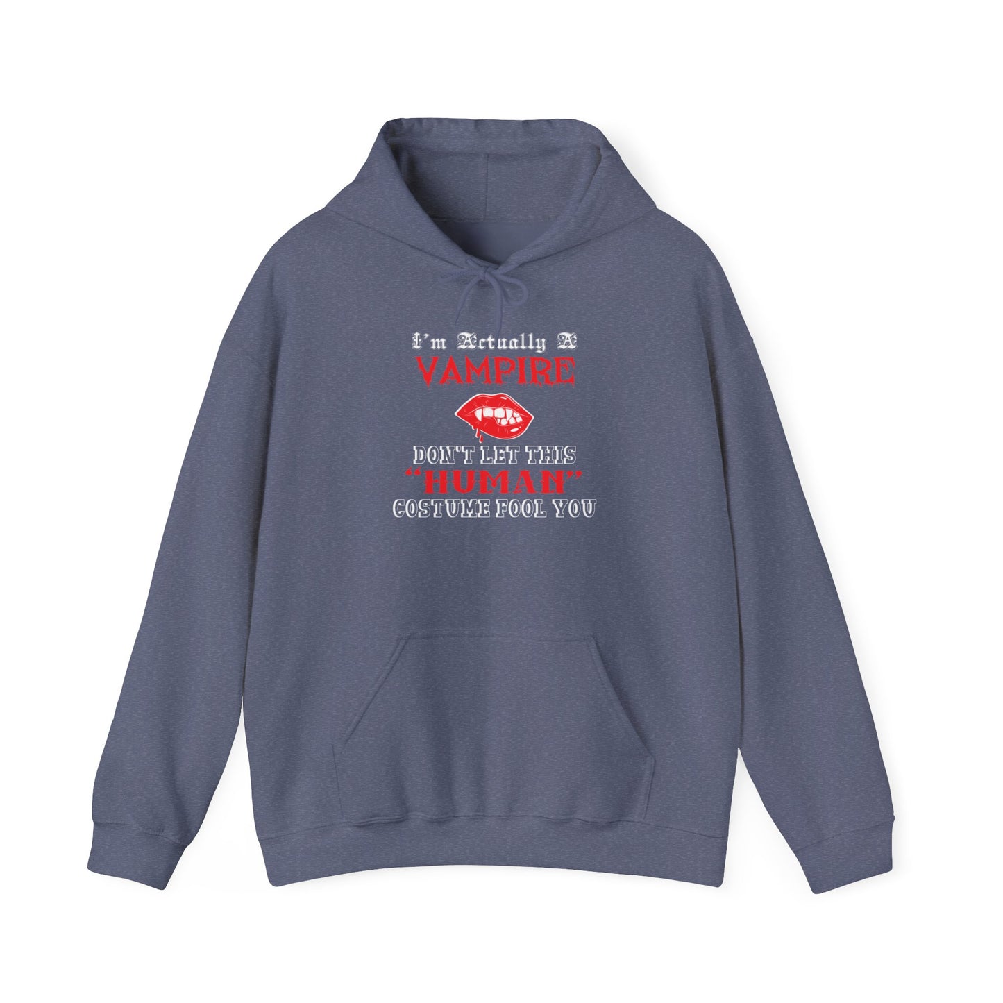 I'm Actually a Vampire Halloween Gildan Hoodie | Funny Vampire Costume Sweatshirt