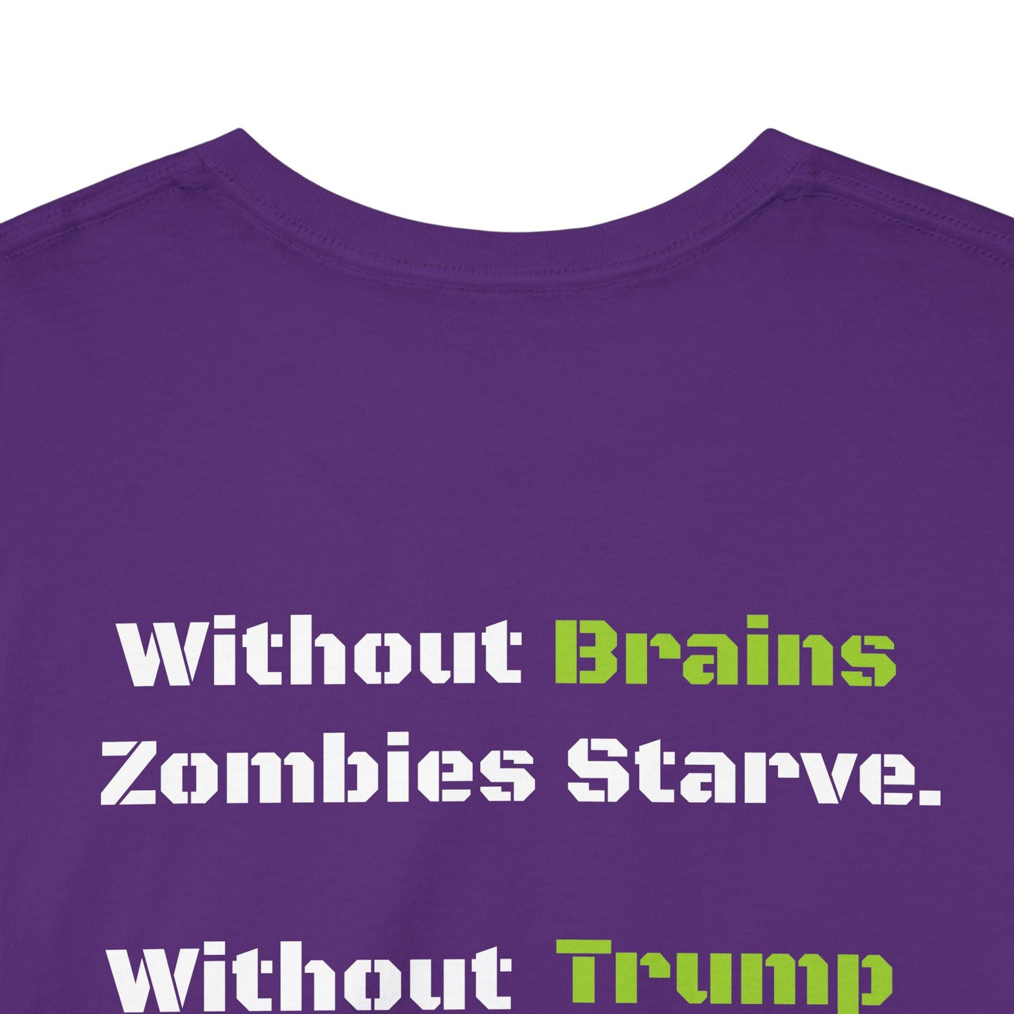 Save Zombies, Vote Trump – Halloween & Election Crossover Zombie Gildan T-Shirt