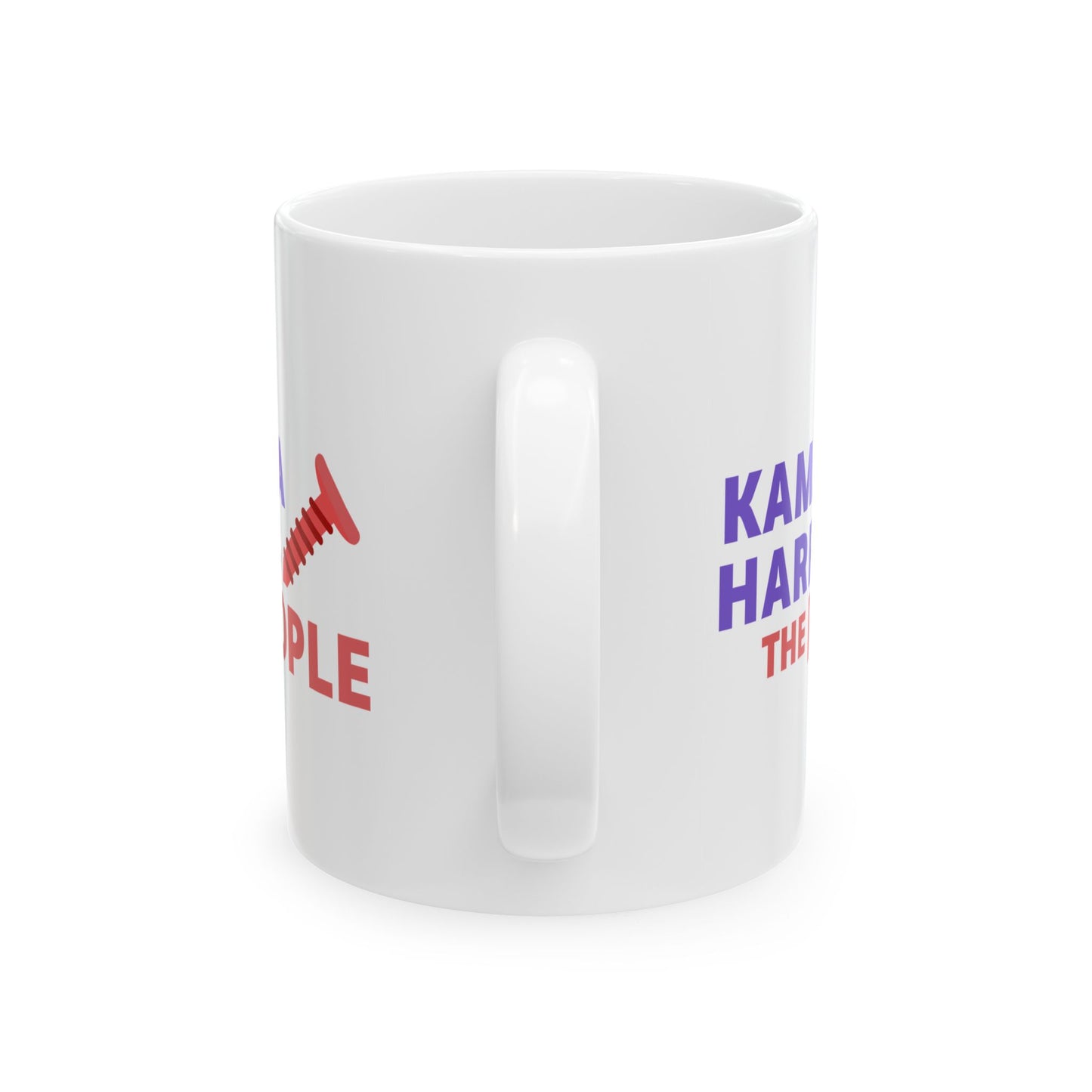 Kamala Harris "Screwing the People" Ceramic Coffee Mug – 11oz & 15oz