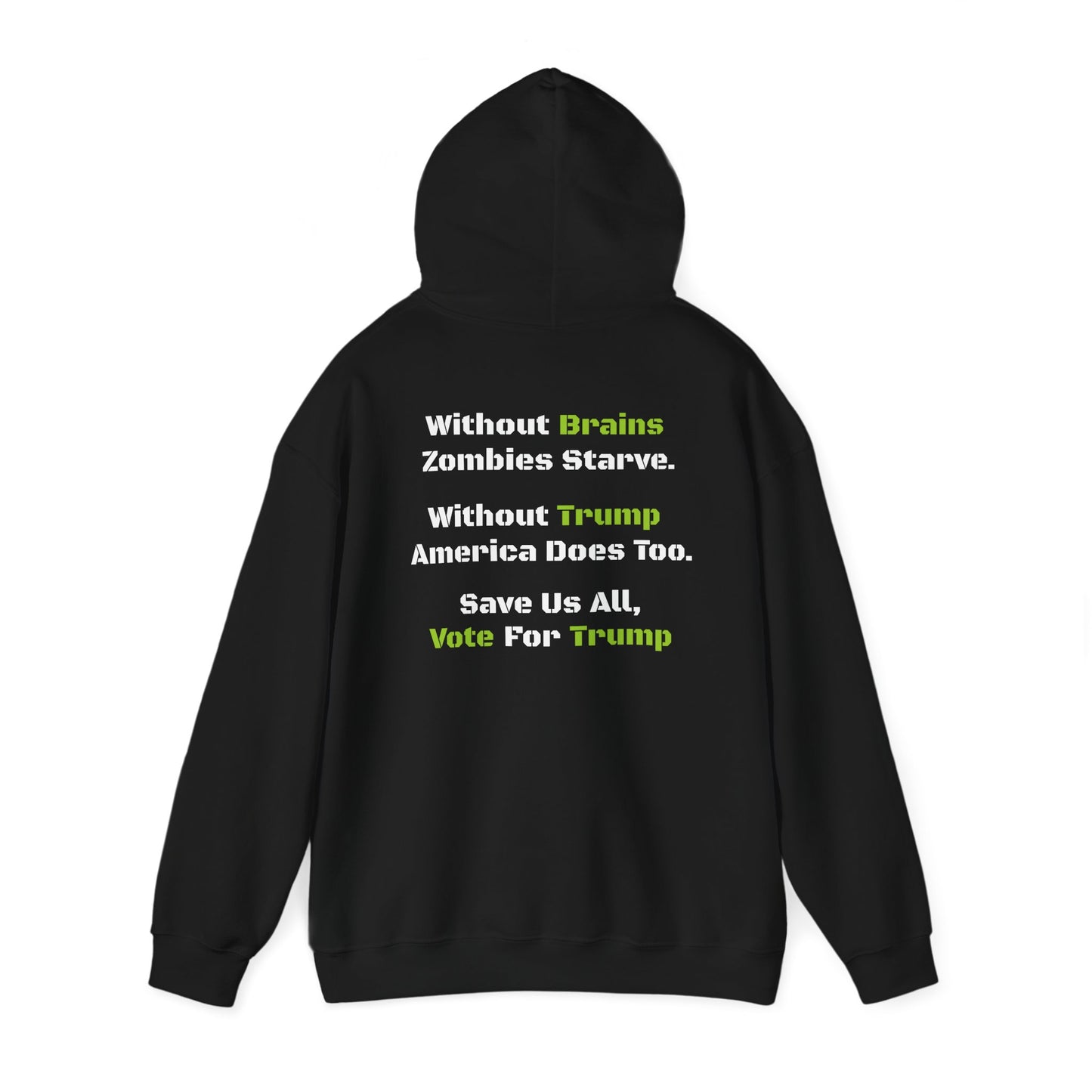 Save Zombies, Vote Trump – Halloween & Election Crossover Gildan Hoodie
