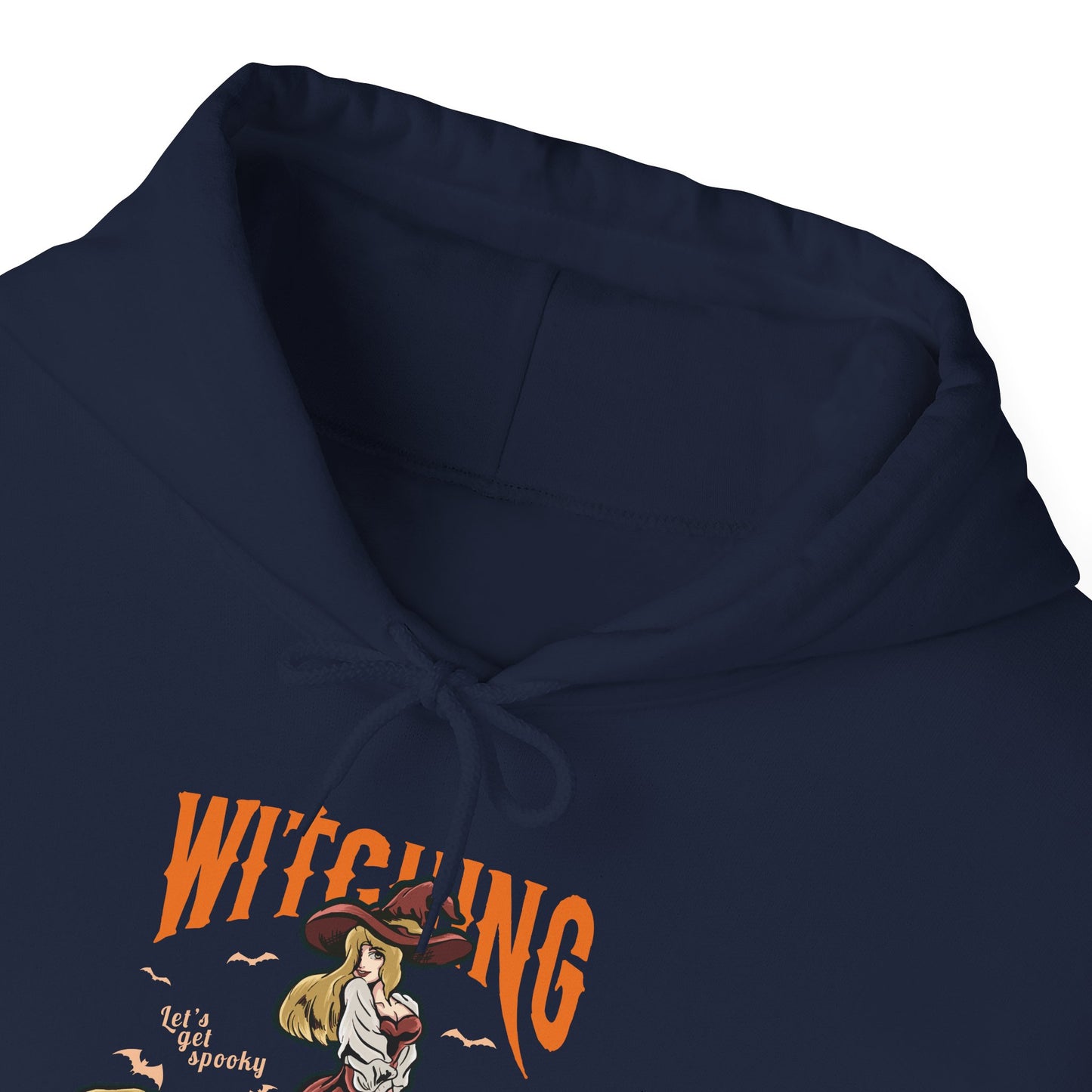 Witching Around Halloween Heavy Blend Hoodie | Witch Graphic Hoodie
