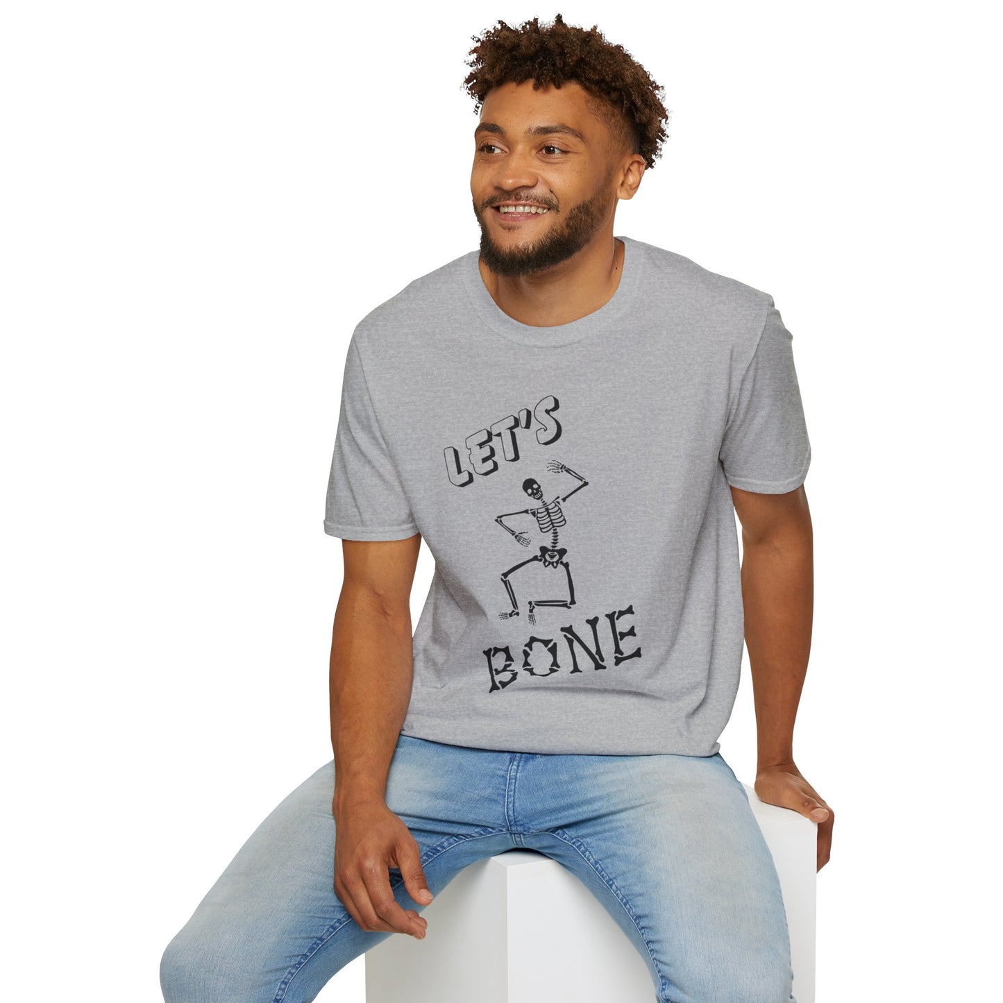 Let's Bone Halloween Skeleton Gildan Softstyle T-Shirt