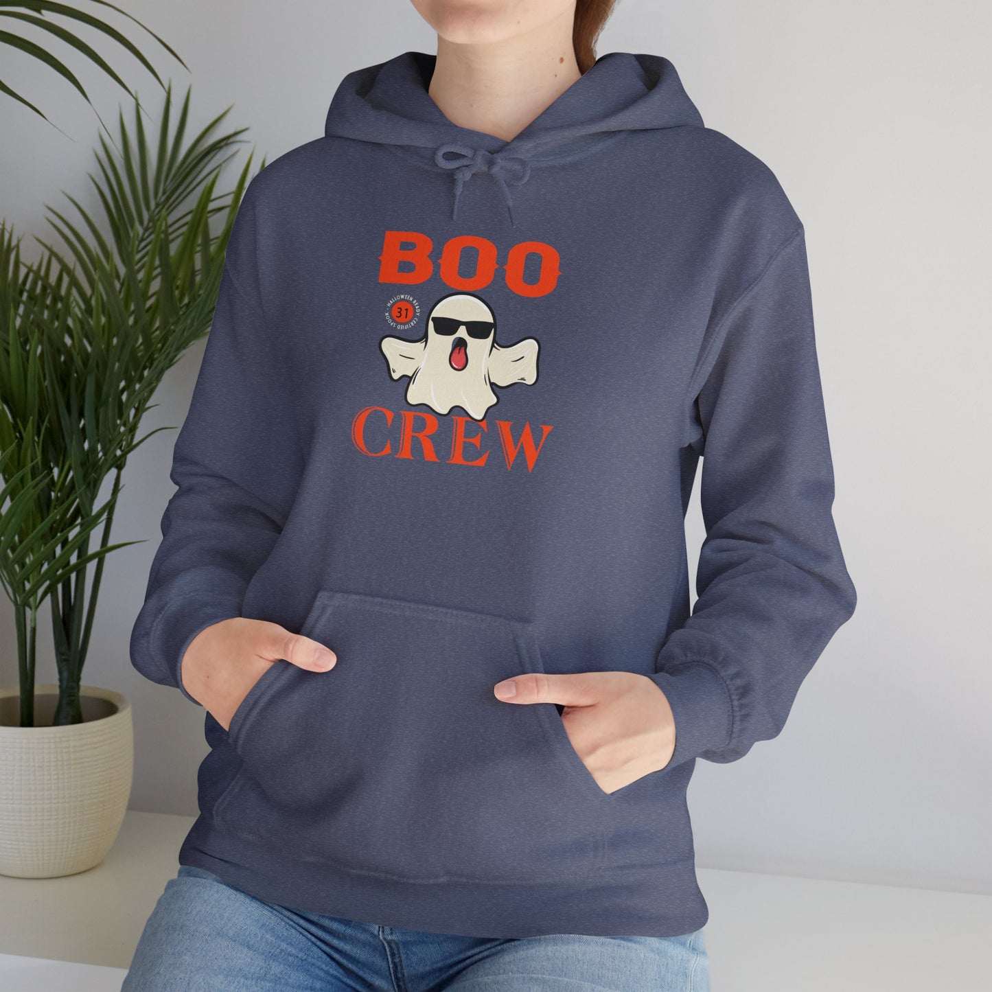 Boo Crew Halloween Hoodie | Spooky Season Ghost Sweatshirt