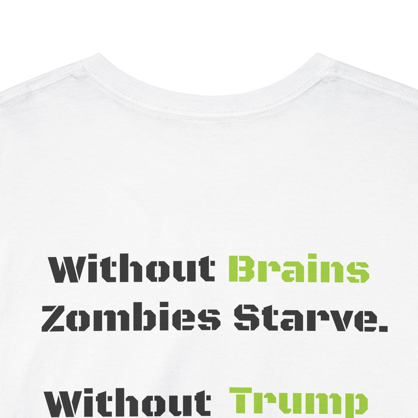 Save Zombies, Vote Trump – Halloween & Election Crossover Zombie Gildan T-Shirt